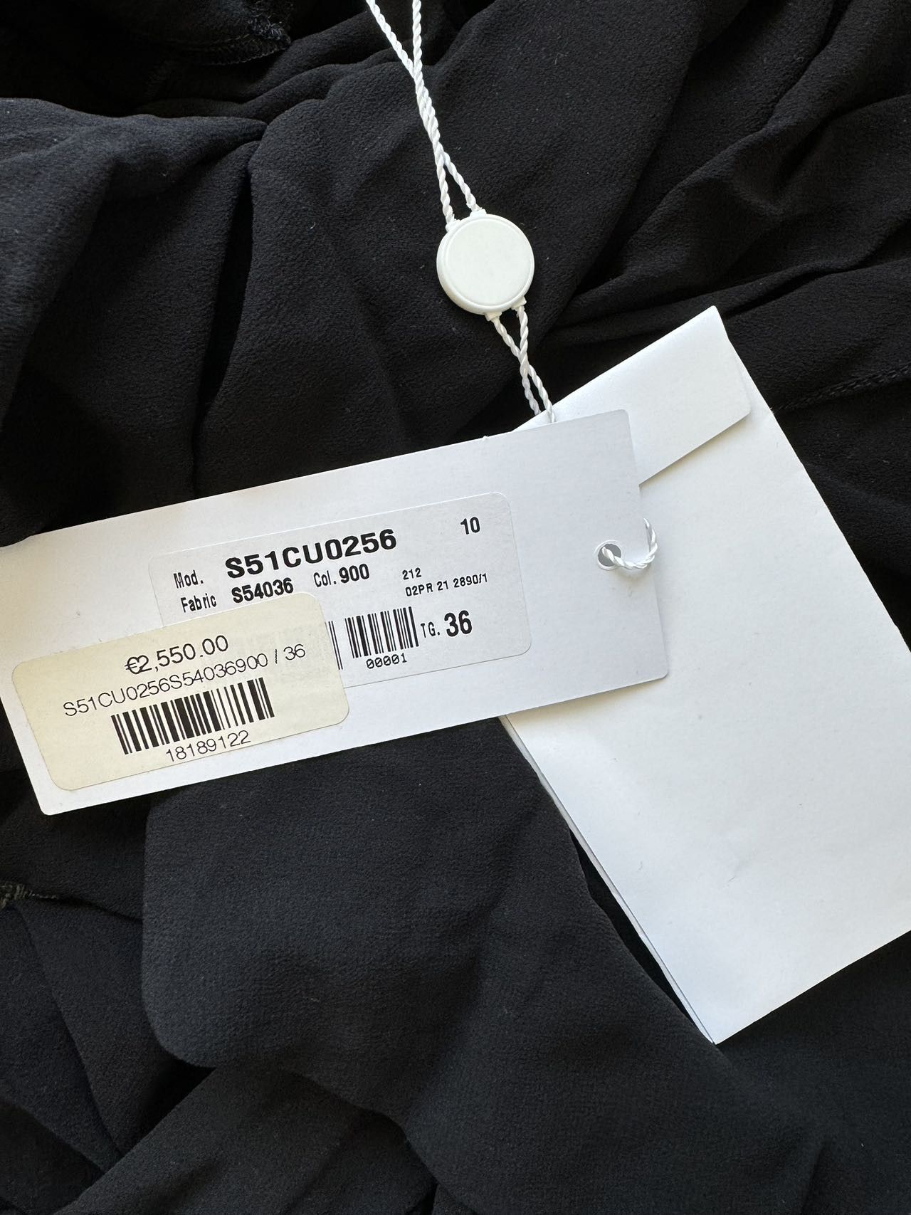 Maison Margiela Maison Margiela Women's Long Sleeve Dress Black Size XS / US 0-2 / IT 36-38 - 12 Thumbnail