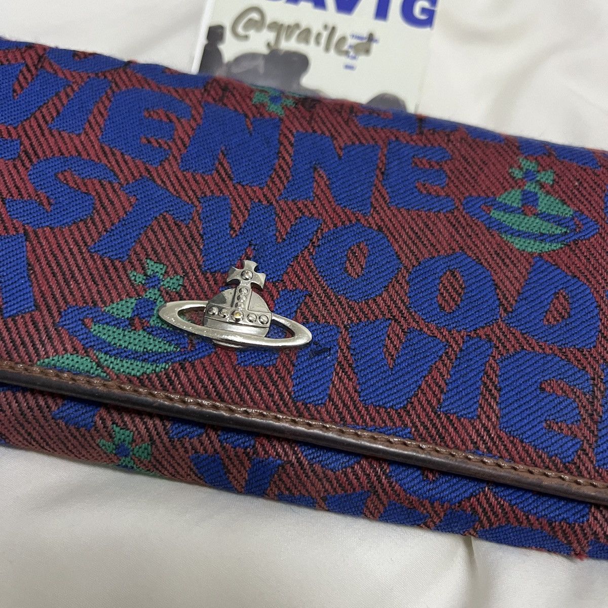 Vivienne Westwood Vivienne Westwood Orb Multicolour Text Pattern Size ONE SIZE - 2 Thumbnail