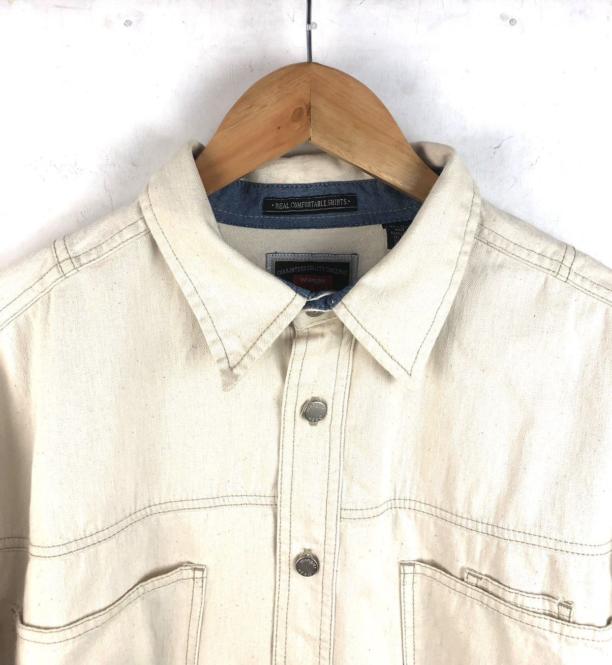 Vintage × Wrangler Vintage wrangler hero button shirt cowboy country western L Size US L / EU 52-54 / 3 - 2 Thumbnail