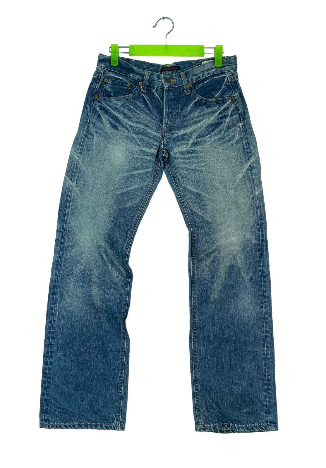 Japanese Brand Vtg 90s BLUE WAY japan denim low rise jeans Size 29" - 1 Thumbnail