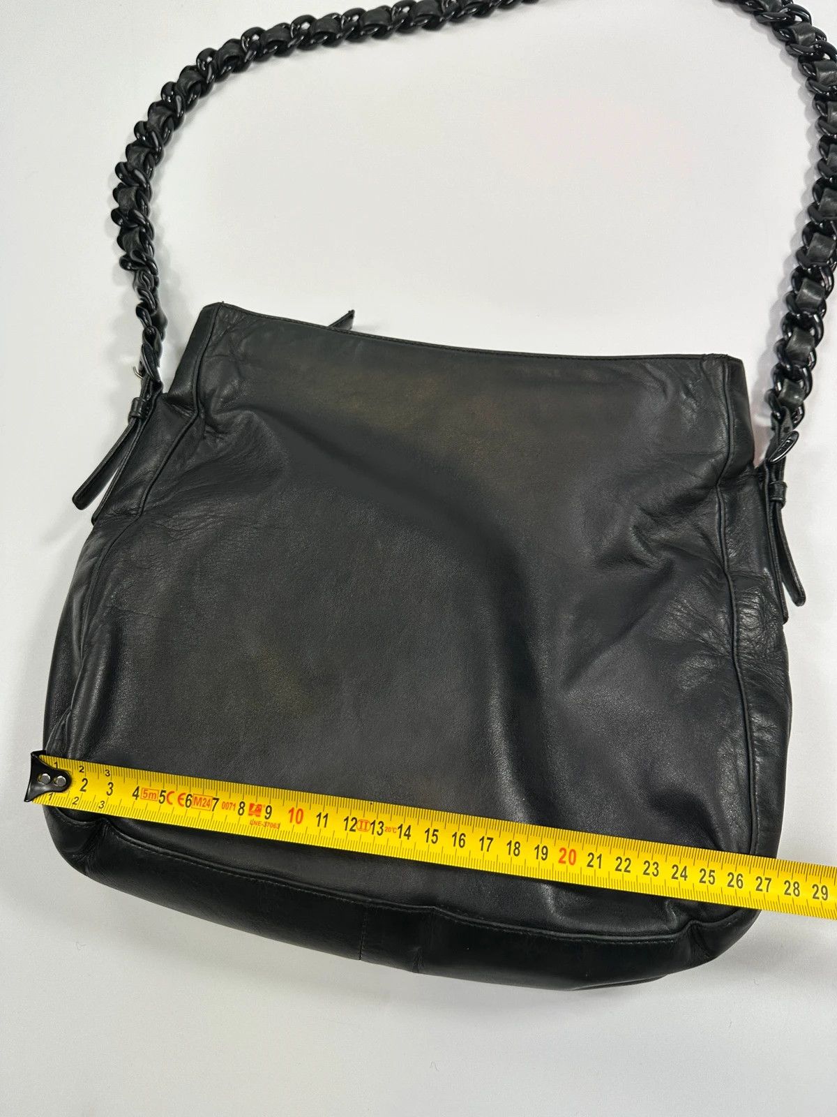 Prada Prada Milano SS99 Black Leather Chains Straps ShoulderBag Size ONE SIZE - 14 Thumbnail