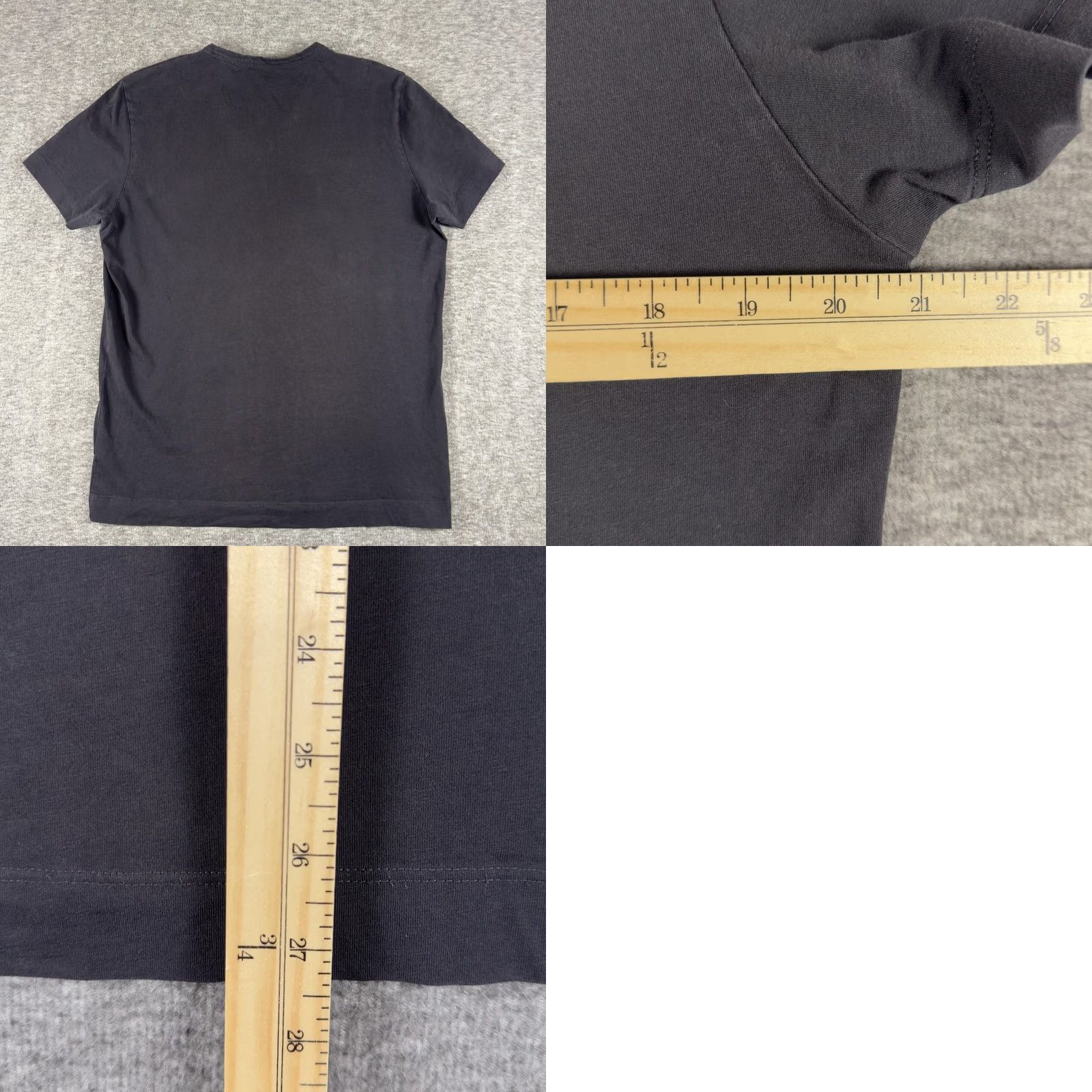 Theory Theory Mens Large Black V Neck Cotton Casual Tee Size US L / EU 52-54 / 3 - 8 Thumbnail