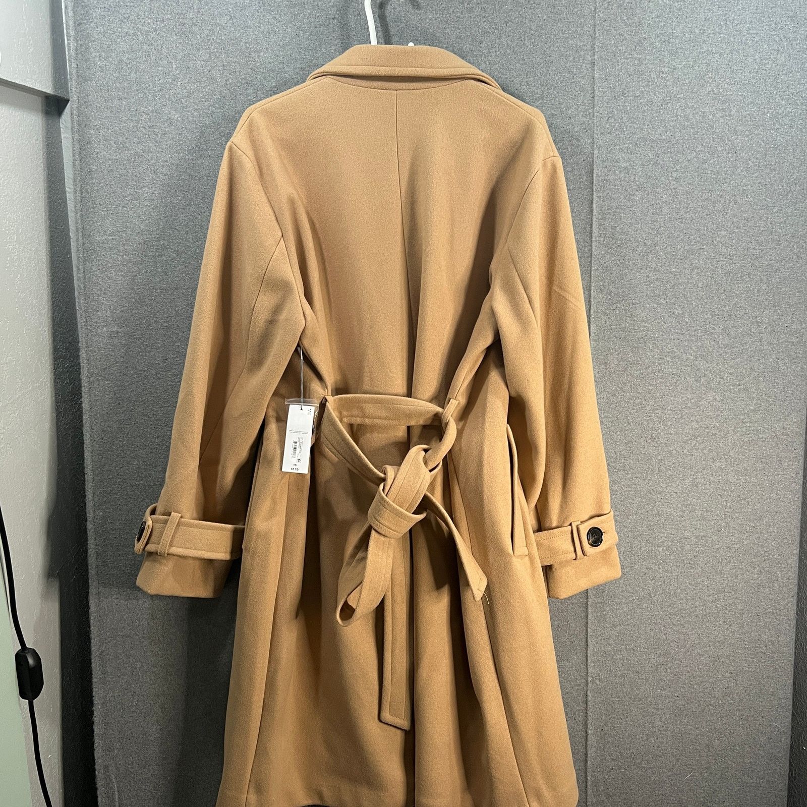 Other Liz Claiborne Belted Midweight Womens Plus Peacoat French Size XXL / US 16-18 / IT 52-54 - 3 Thumbnail