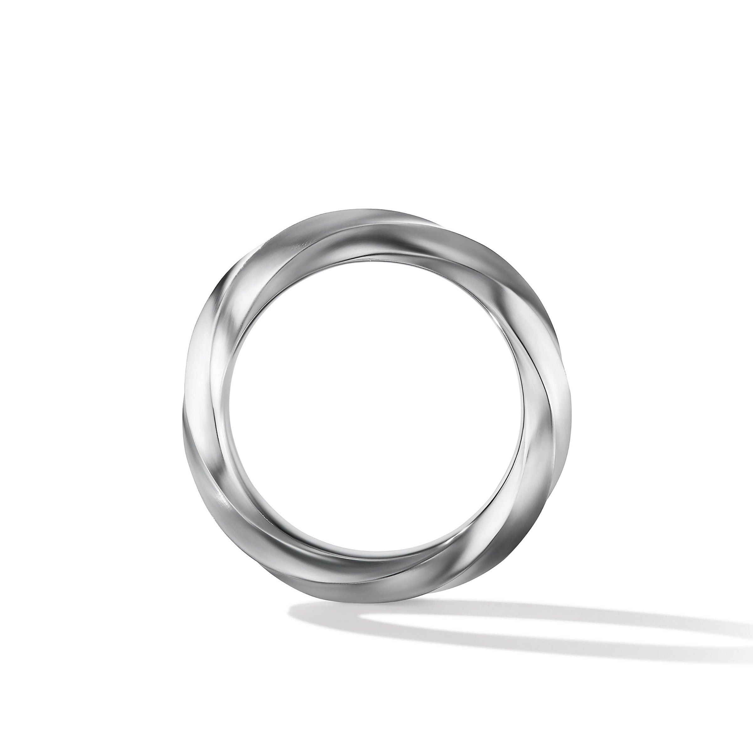 David Yurman o1s1wg111025 R17390 / Size 6 /Cable Edge Band Ring in Silver Size ONE SIZE - 2 Thumbnail