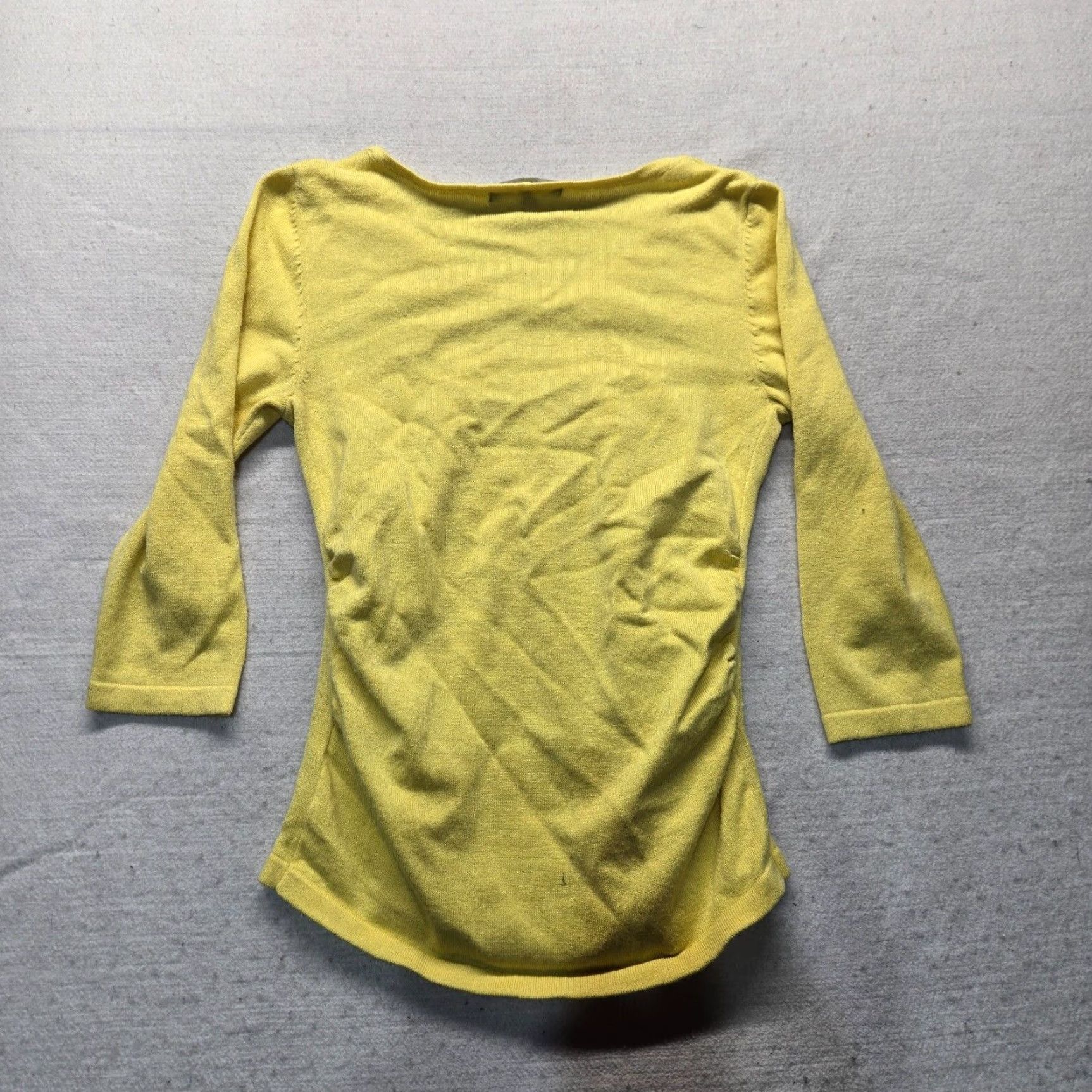 Vintage NYCollection Solid Yellow Long Sleeve XS Extra Small Women’s Size Sweater Adult Size XS / US 0-2 / IT 36-38 - 6 Thumbnail
