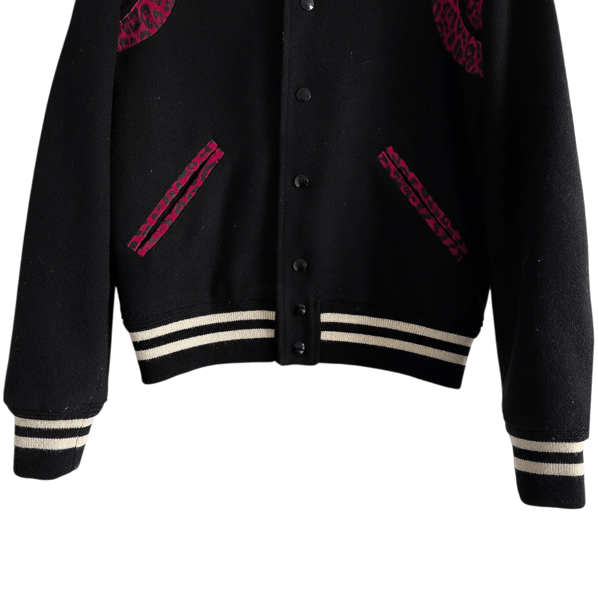 Saint Laurent Paris Saint Laurent Pink Leopard Teddy Jacket Size US XXS / EU 40 - 4 Thumbnail