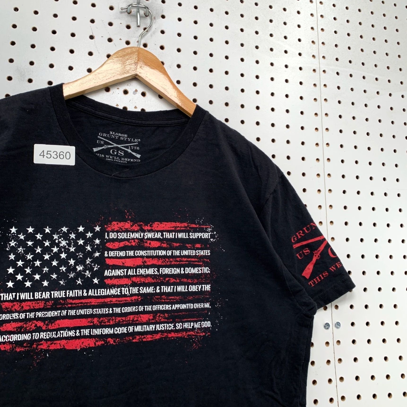 Vintage Grunt Style Shirt Mens XL Black I Do Solemnly Swear USA Flag Military Army Shirt XL Mens Black I Do Solemnly Swear USA Flag Military Army Size US XL / EU 56 / 4 - 5 Thumbnail