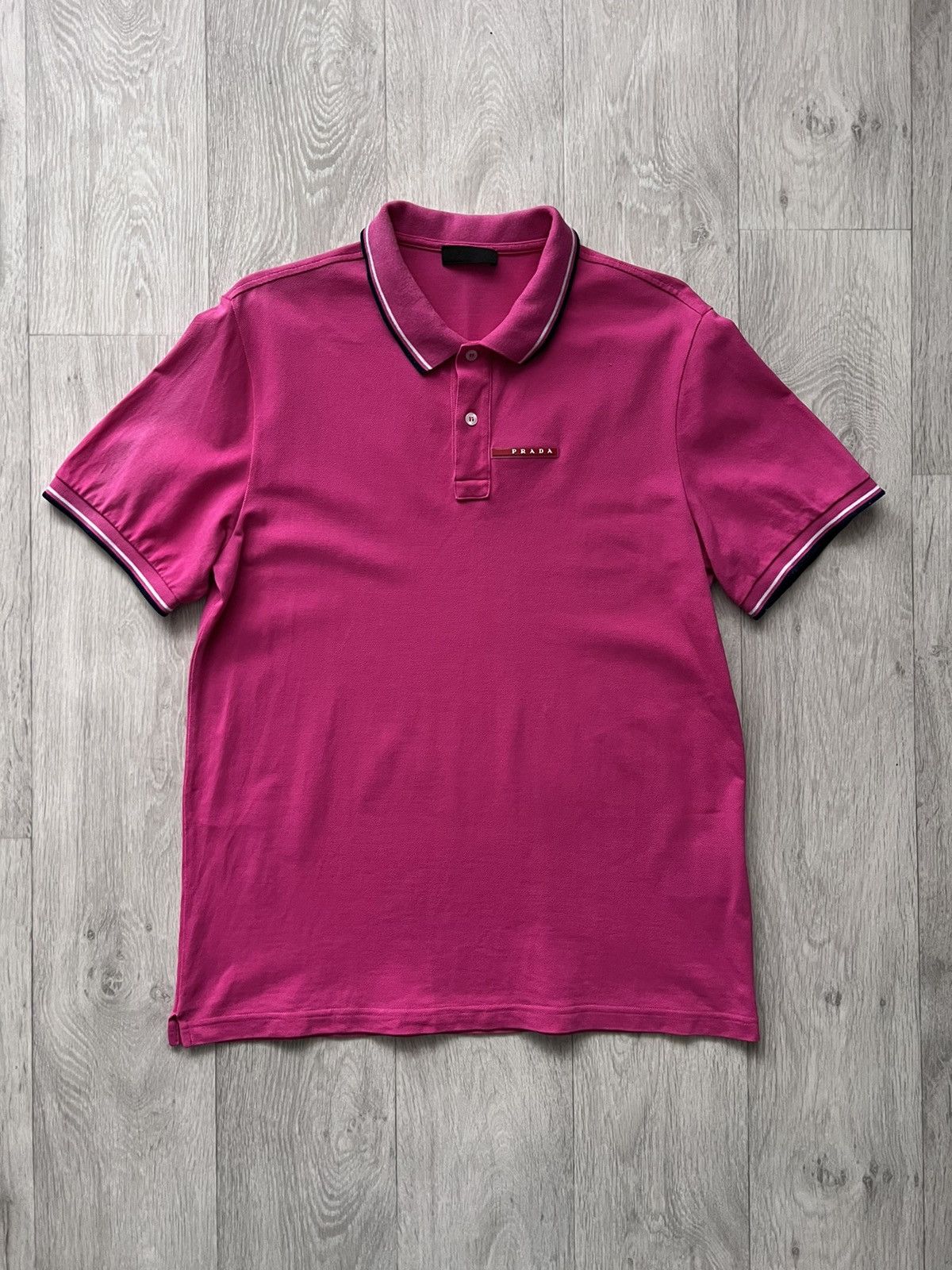 image of Prada Polo T Shirt in Pink, Men's (Size 2XL)