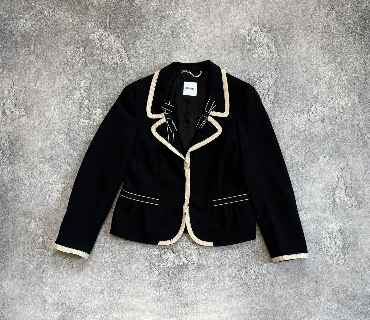 Moschino Moschino USA12/I46/F42 black blazer luxury jacket italy 🇮🇹 Size XL / US 12-14 / IT 48-50 - 7 Thumbnail