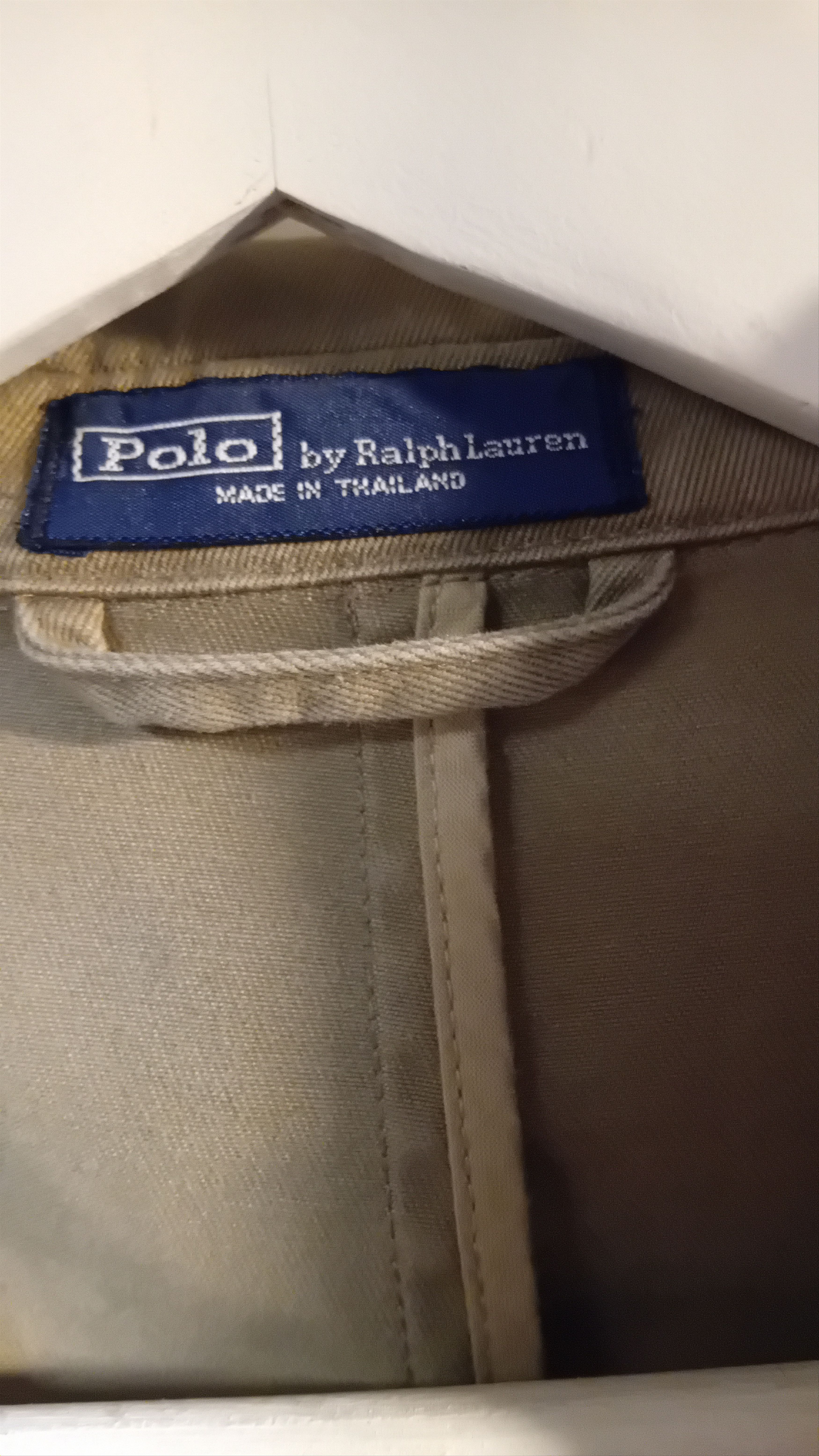 Vintage Polo Ralph Lauren Beige Cotton Blazer (L)