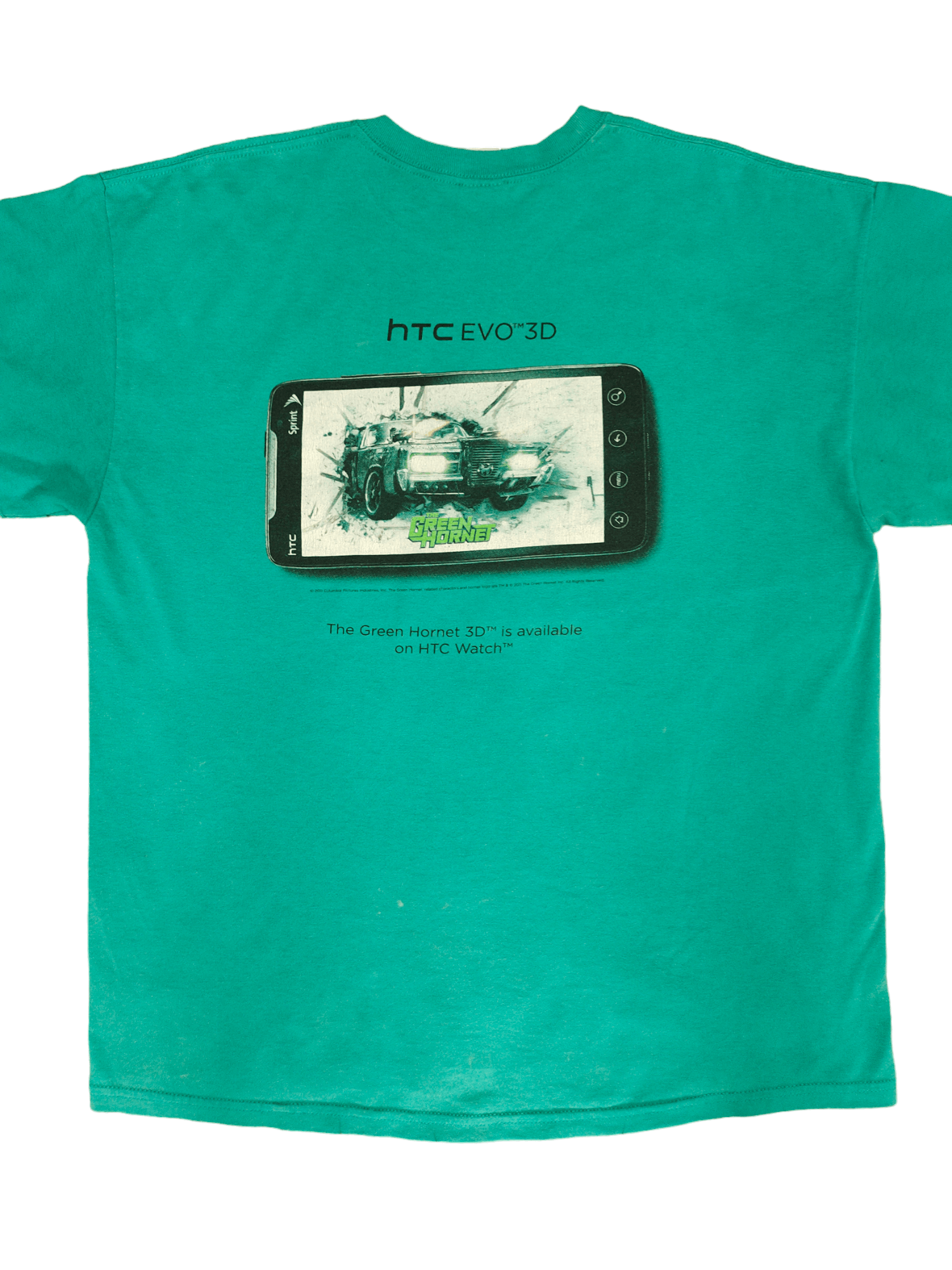 Apple Vintage 00's HTC EVO 3D The Green Hornet T-Shirt Size US XL / EU 56 / 4 - 1 Thumbnail