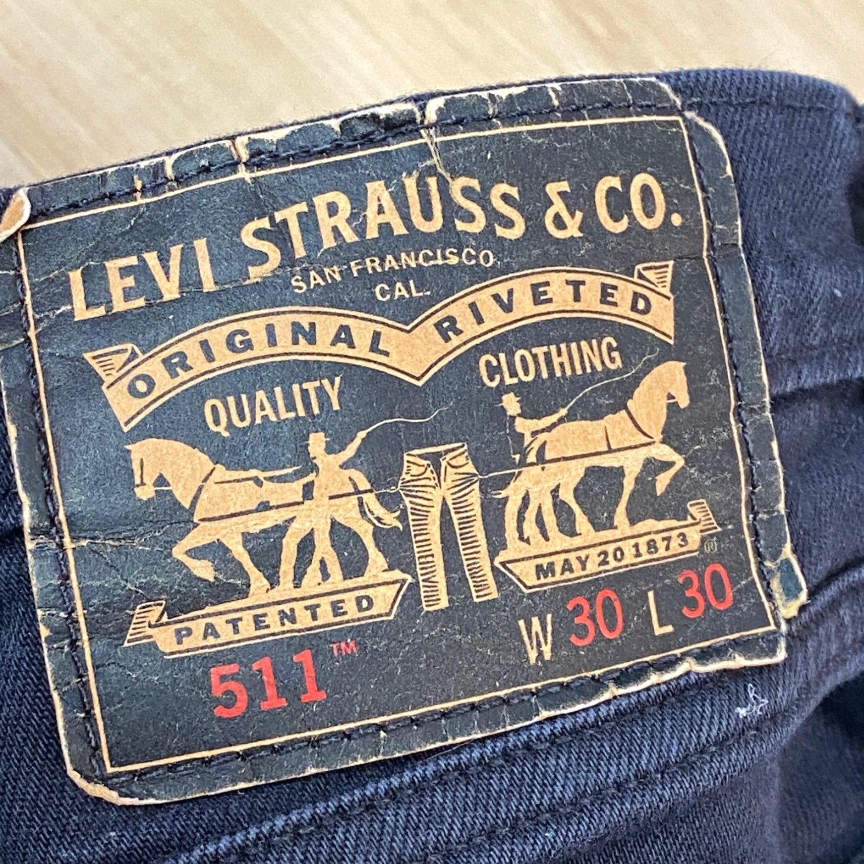 Levi's Levi's 511 Jeans Slim Fit Dark Wash Mens W30 L30 Size US 30 / EU 46 - 3 Thumbnail