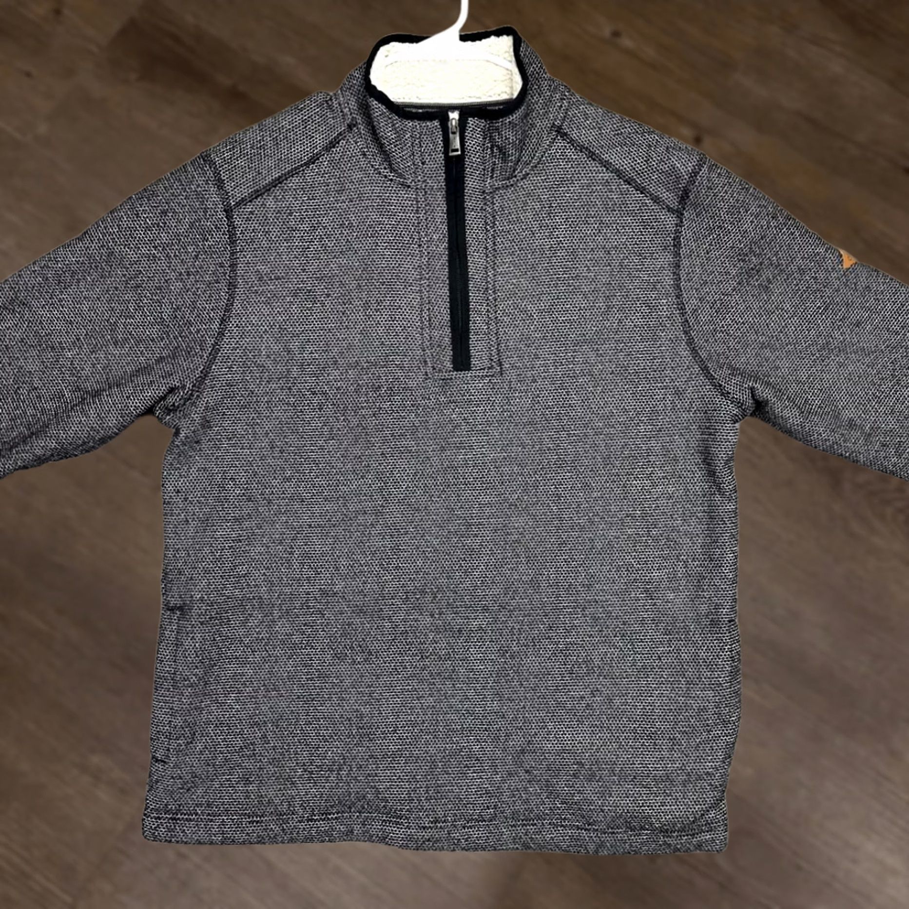 Orvis VINTAGE Orvis Jacket Mens Medium Black Thick Fleece Lined Quarter Zip Pullover Pockets Size US M / EU 48-50 / 2 - 1 Thumbnail