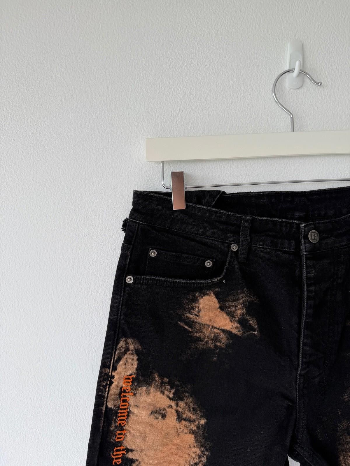 Ksubi new Ksubi mens denim shorts chopper hellfire black orange 32 Size US 32 / EU 48 - 2 Thumbnail