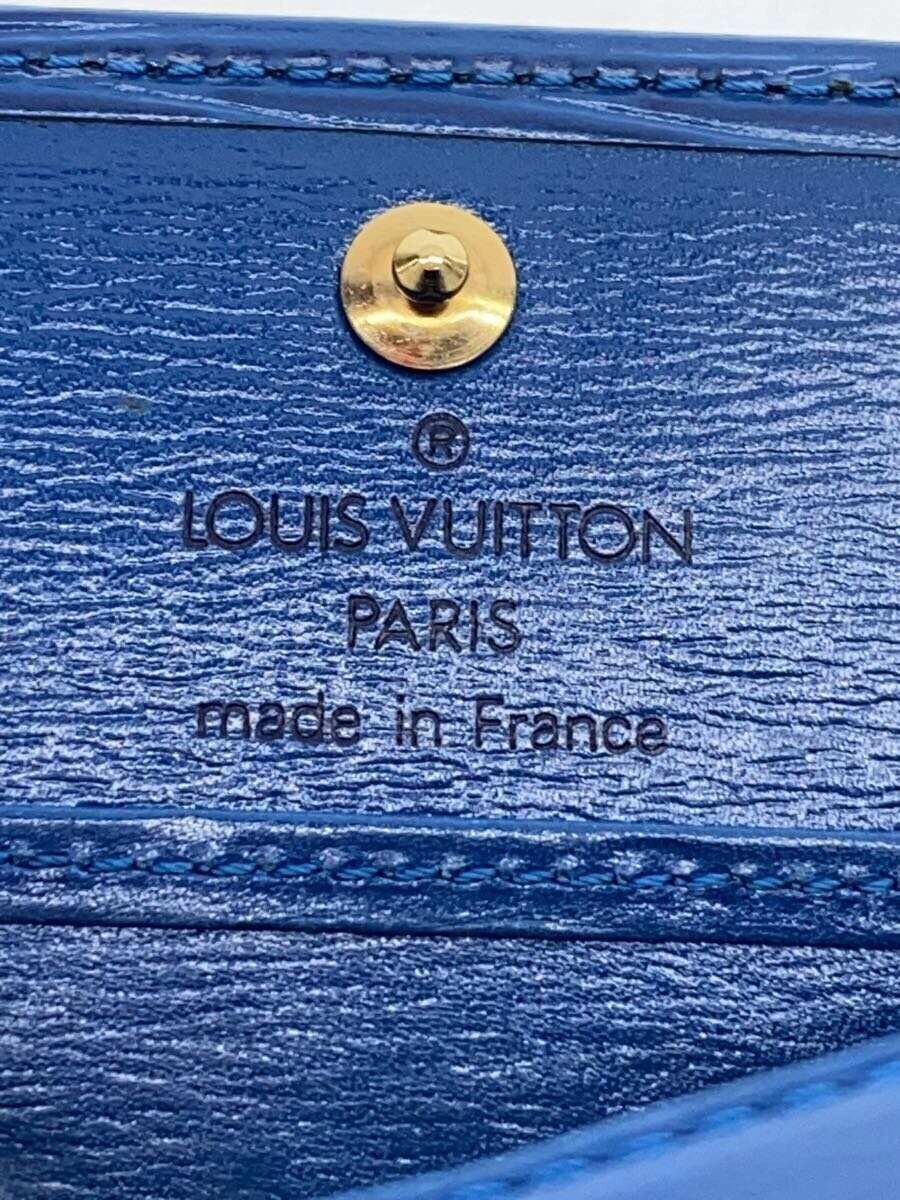 Louis Vuitton Louis Vuitton Epi Porte Monet Boite Leather Blue Size ONE SIZE - 3 Thumbnail