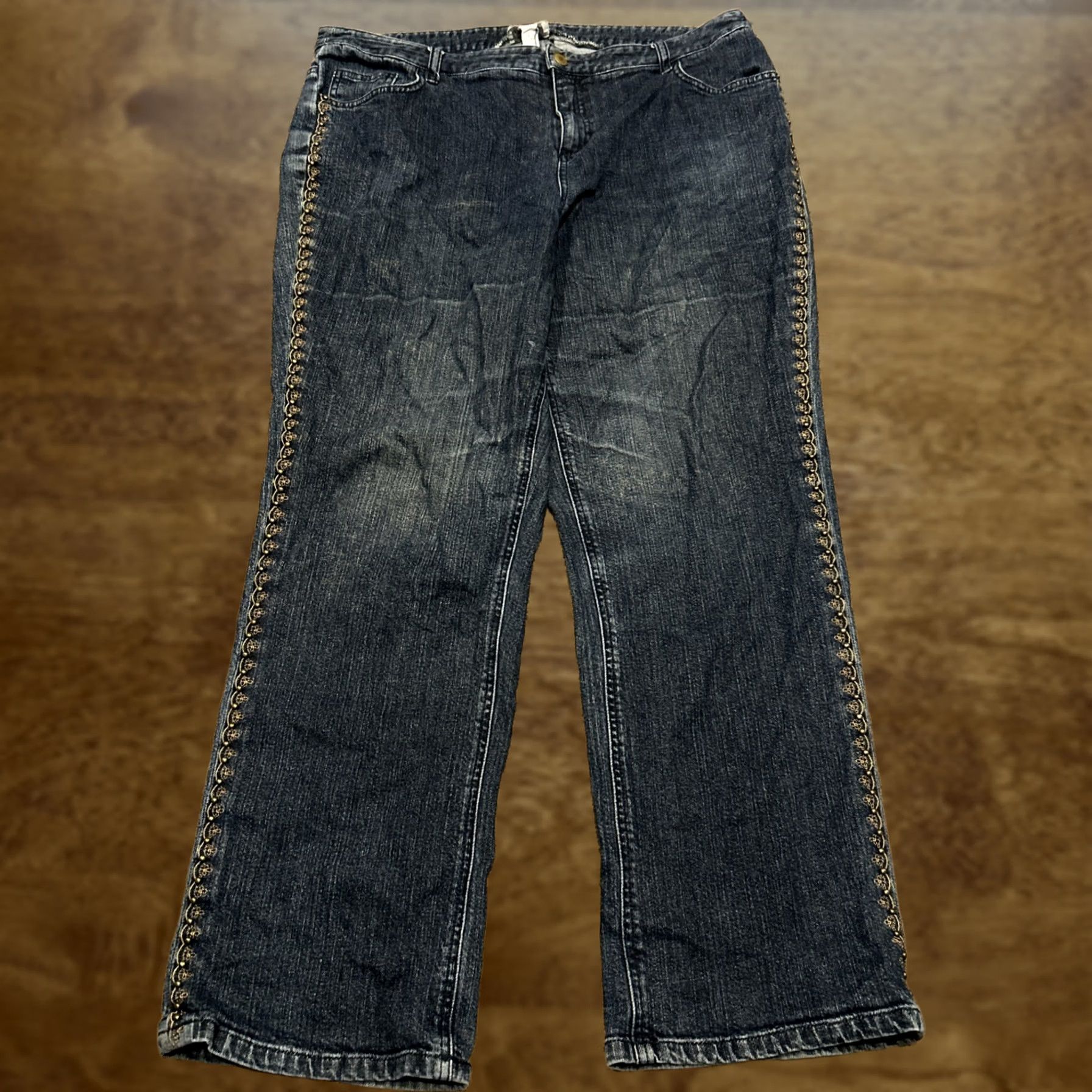 Charter Club Charter Club Jeans Women’s Denim Bootcut Cotton Blend 16W Blue A44 Regular Inseam 29" 37" Waist Pockets Mid Rise Size 38" / US 16 / IT 52 - 1 Thumbnail