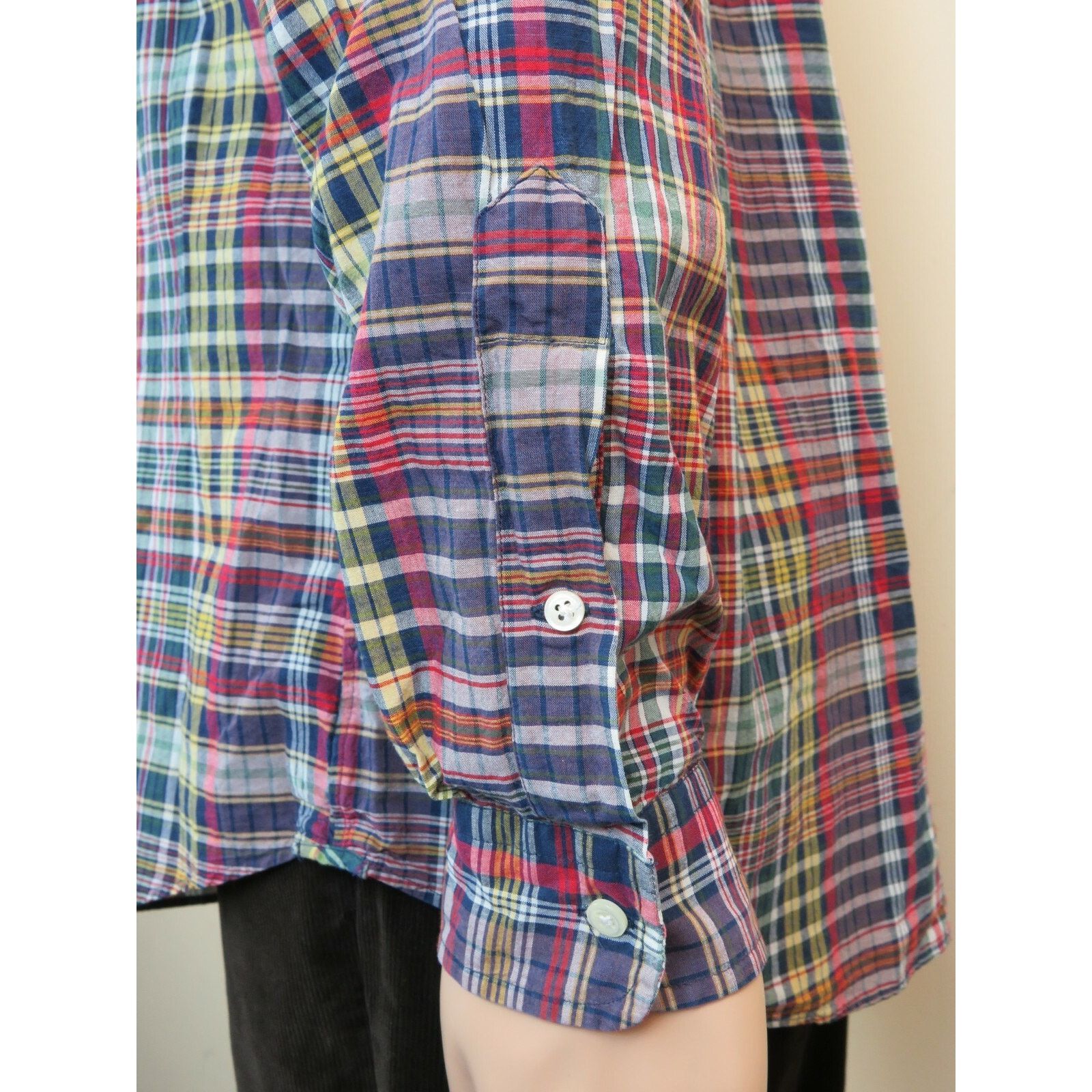 Lauren Ralph Lauren RALPH LAUREN ABERDARE MULTI COLOR CHECK COTTON SHIRT L Size US L / EU 52-54 / 3 - 9 Thumbnail
