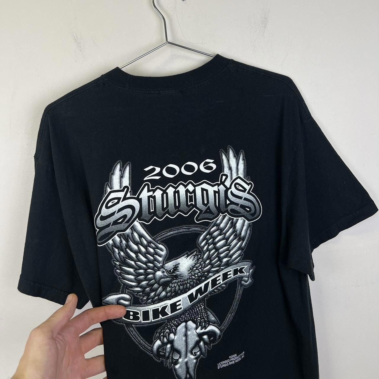 Designer Sturgis 66th Anniversary Bike Week 2006 Black T-Shirt Size US L / EU 52-54 / 3 - 5 Thumbnail