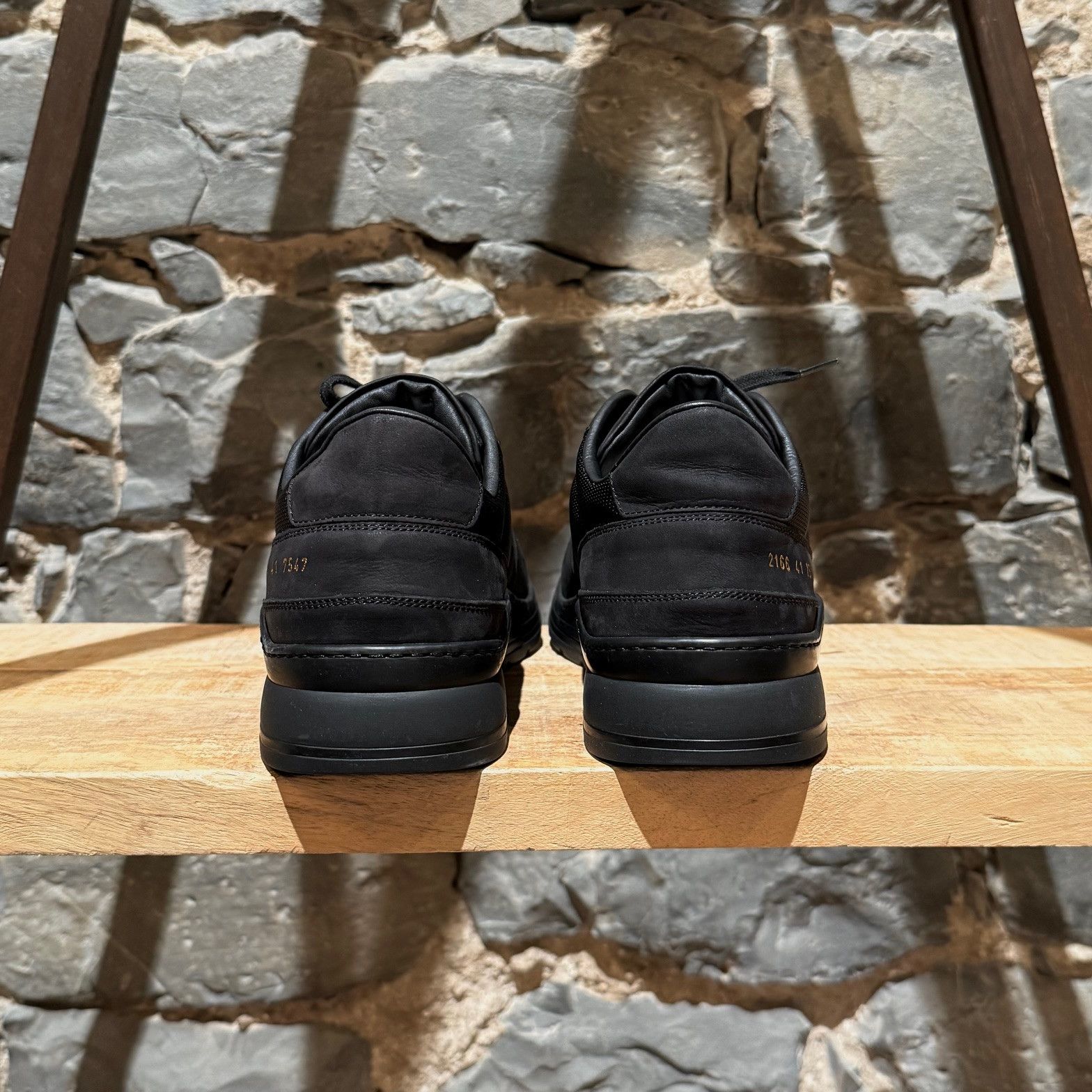 Common Projects Common Project New Track Black Mesh Nubuck Sneakers Size US 8 / EU 41 - 4 Thumbnail