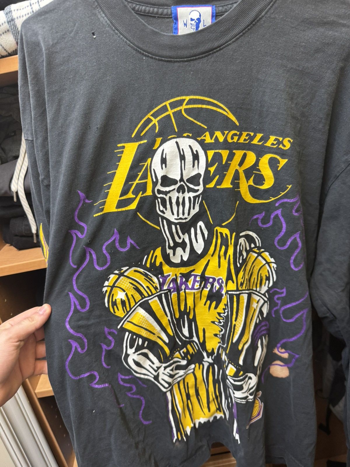 NBA × Warren Lotas Warren Lotas NBA Lakers Championship Longsleeve Shirt Rare Size US XL / EU 56 / 4 - 3 Thumbnail