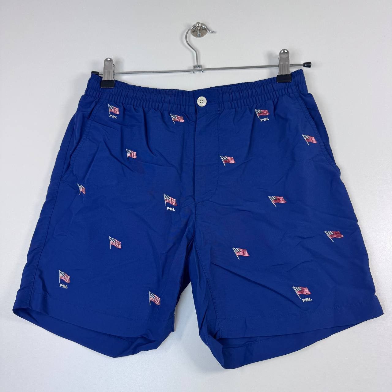 Polo Ralph Lauren Polo Ralph Lauren Swim Shorts USA Flag Embroidered Blue XS Size US 30 / EU 46 - 1 Thumbnail