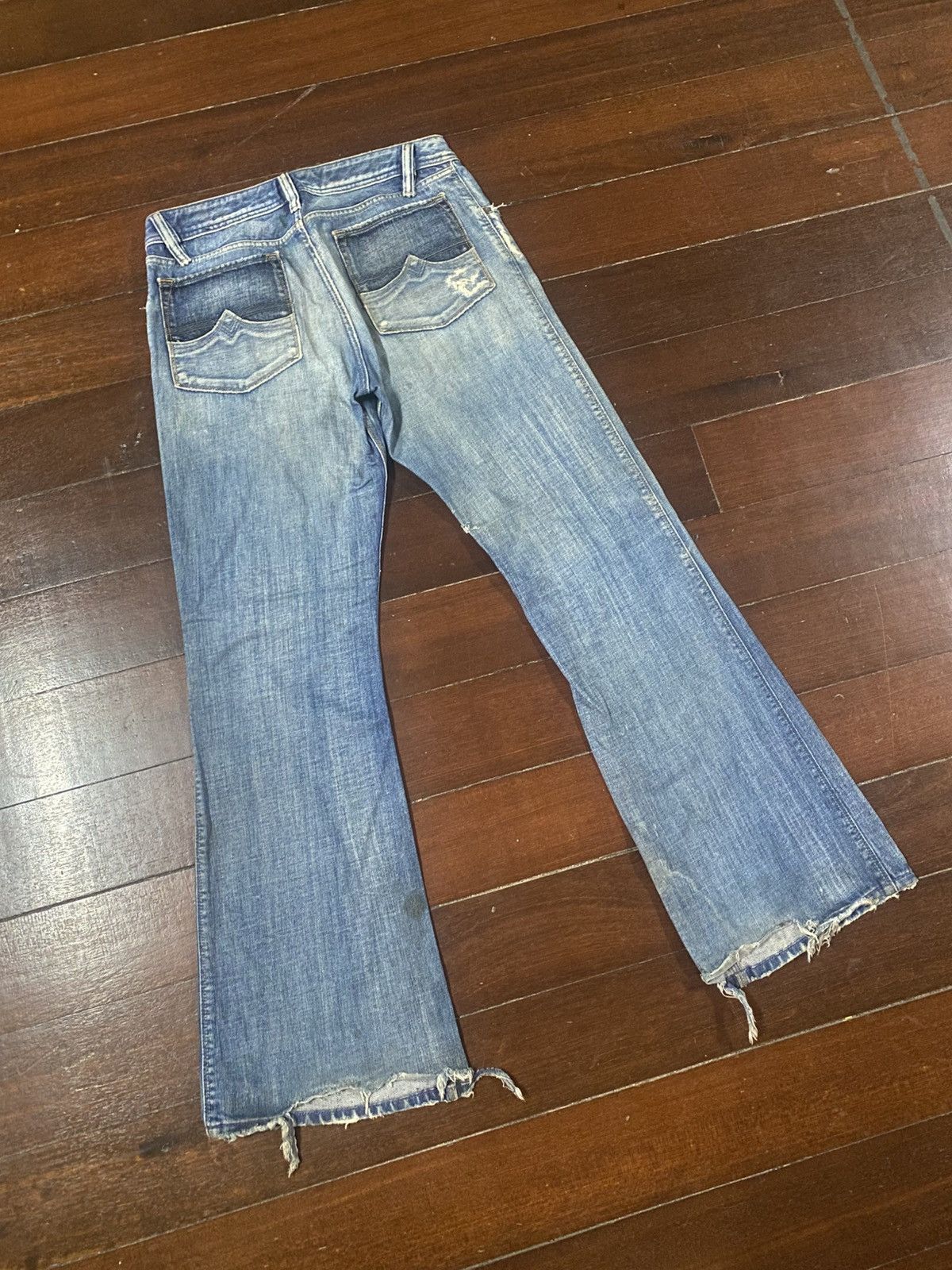 Diesel Vintage y2k Diesel Jeans Flared boot cut distressed wide Size US 33 - 9 Thumbnail