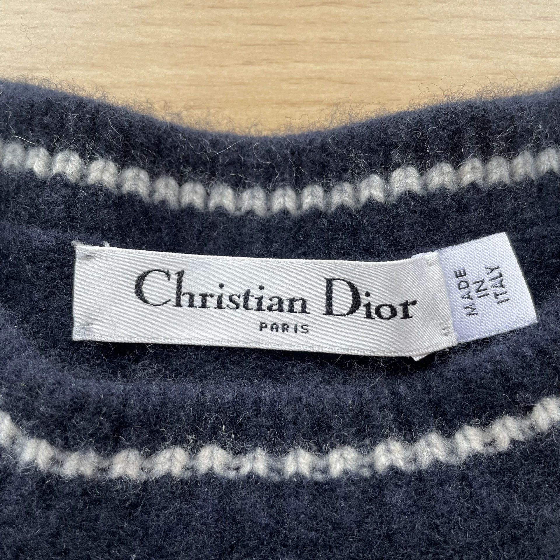Dior DIOR SS22 Star Int Knit Crew Sl Cashmere Wmns Blue 42 99N Size M / US 6-8 / IT 42-44 - 4 Thumbnail