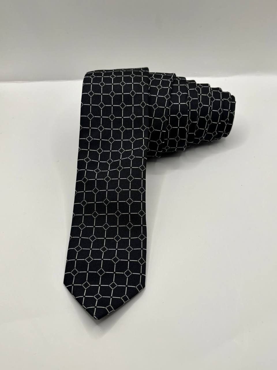 Hugo Boss Hugo Boss Silk Geometric Tie - Made in Italy Size ONE SIZE - 1 Thumbnail