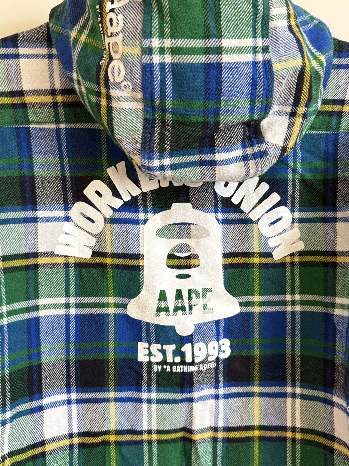 Aape Flannel Shirt Hoodie AAPE by A BATHING APE Size US M / EU 48-50 / 2 - 9 Thumbnail