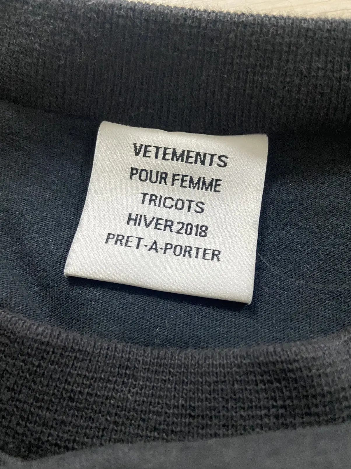 Vetements XS Vetements PARIS Layered oversized long sleeve shirt dress Size US XS / EU 42 / 0 - 8 Thumbnail