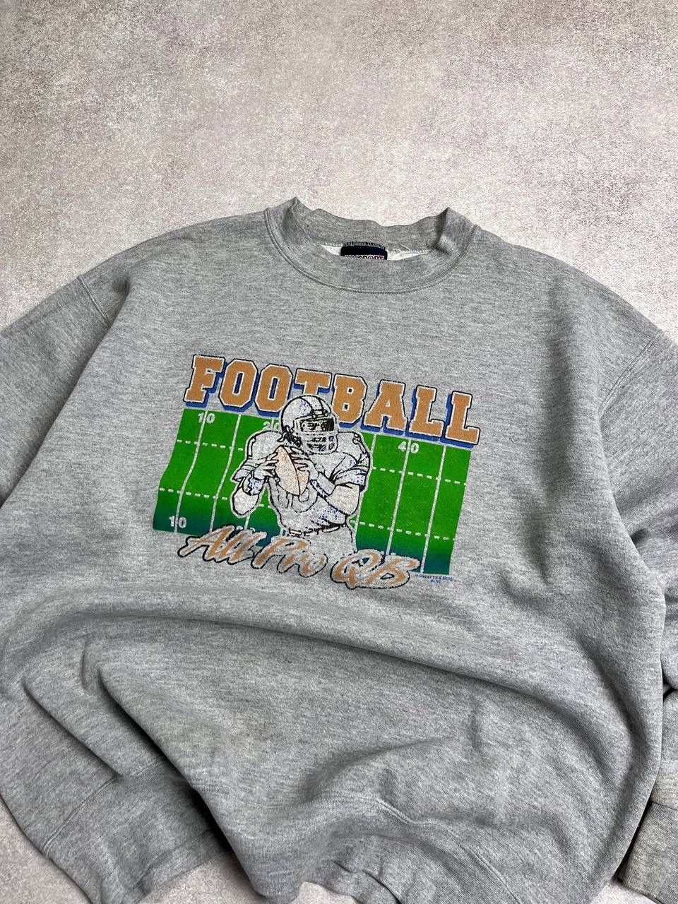 Vintage Vintage Football Boxy Archival Sweatshirt L Size US L / EU 52-54 / 3 - 2 Thumbnail