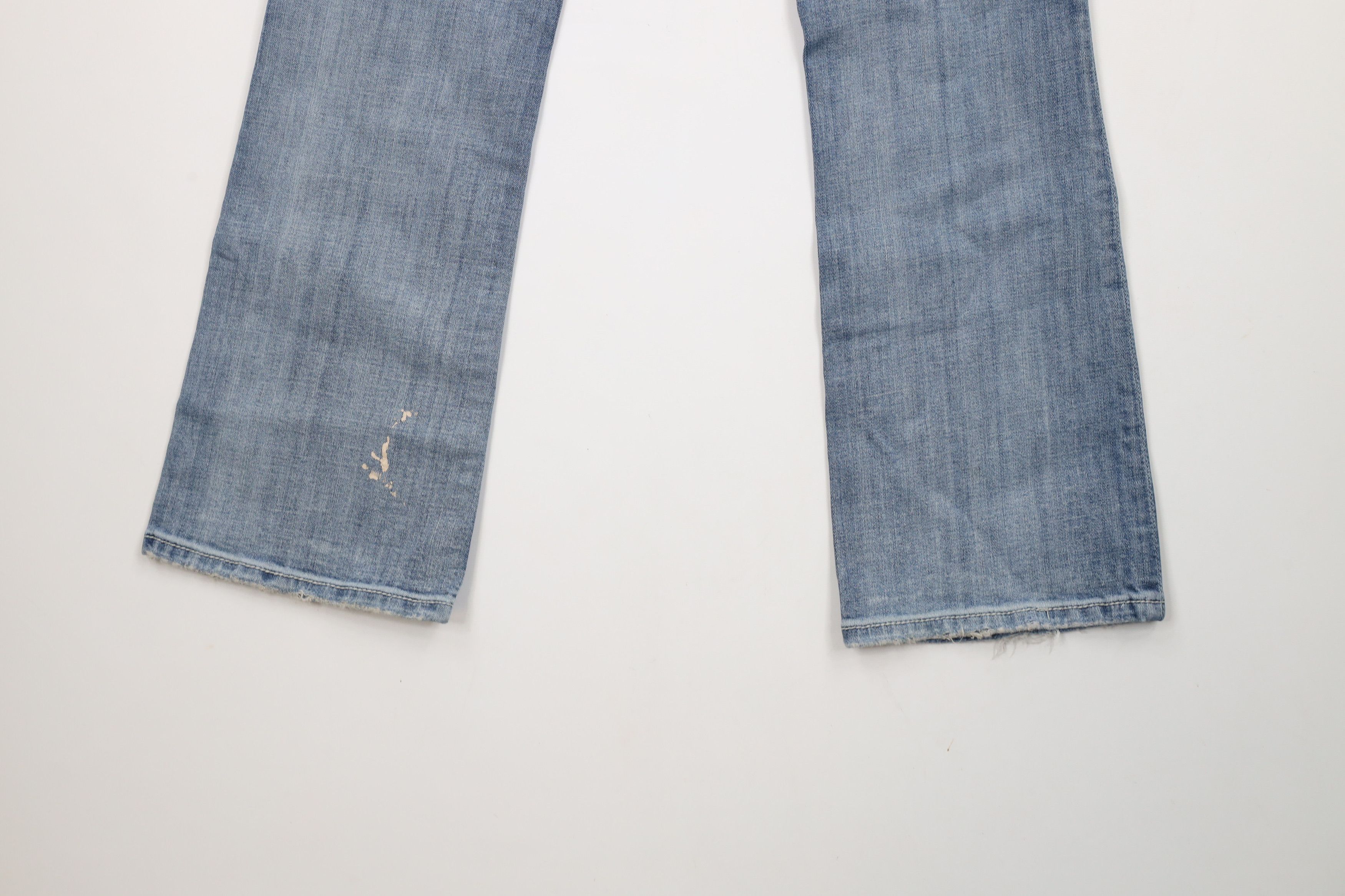 Miss Me × Vintage Miss Me Thick Stitch Flared Bootcut Denim Jeans Blue Size 31" - 15 Thumbnail