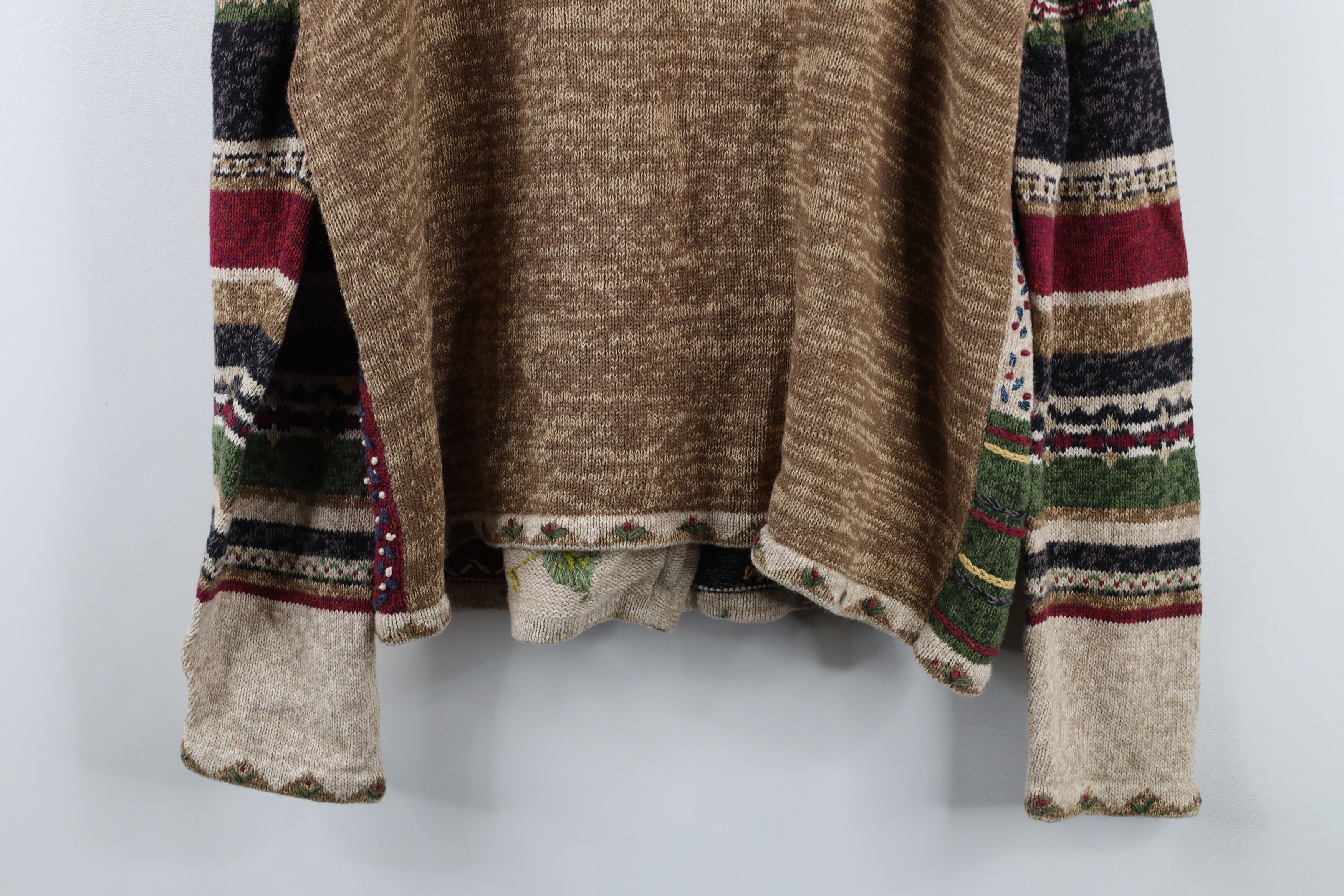 Vintage Vintage Y2K Country Primitive Flower Cardigan Sweater Size XL / US 12-14 / IT 48-50 - 11 Thumbnail