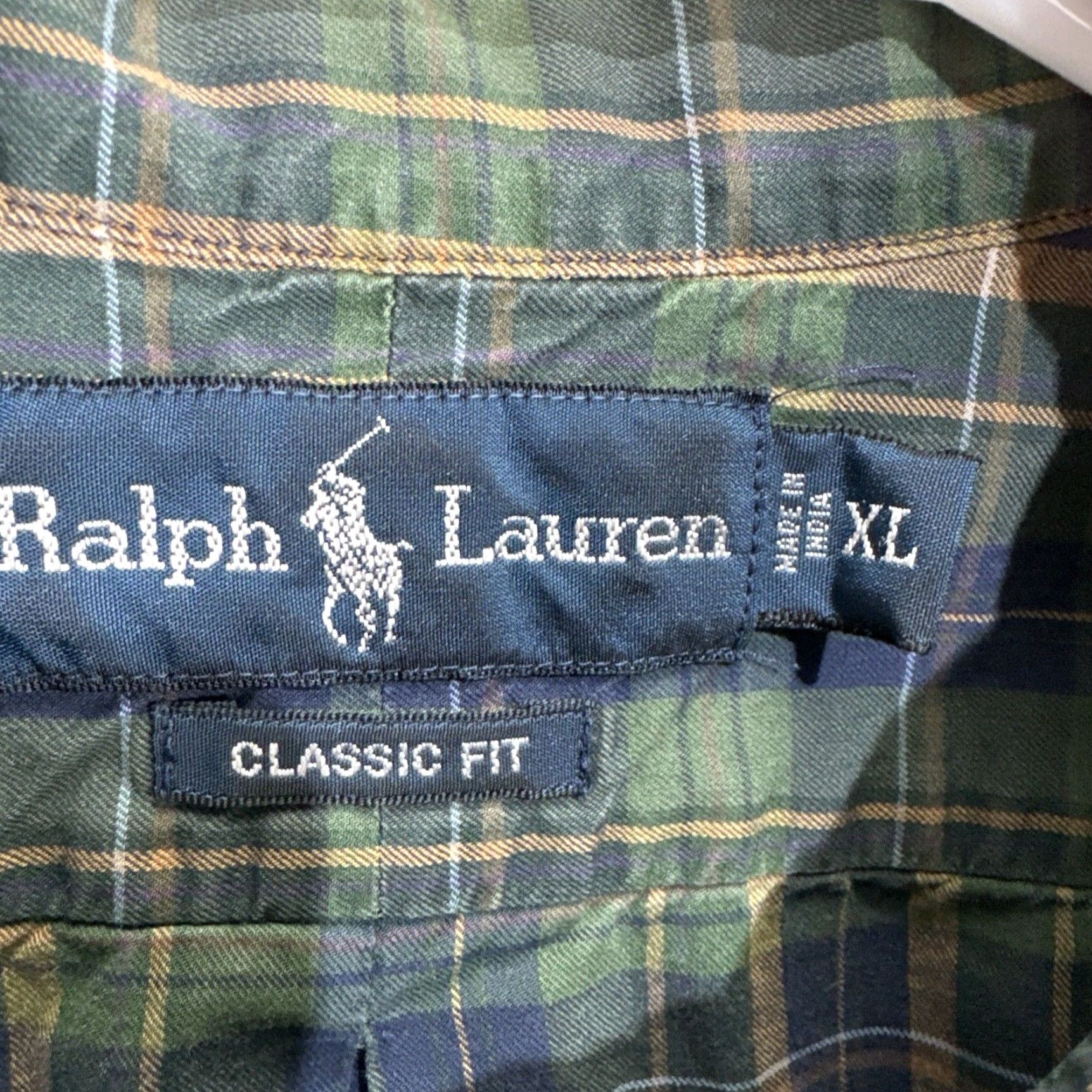 Polo Ralph Lauren VINTAGE Polo Ralph Lauren Male Classic Fit Shirt XL Plaid Long Sleeve Button-Up Shirts Size US XL / EU 56 / 4 - 2 Thumbnail