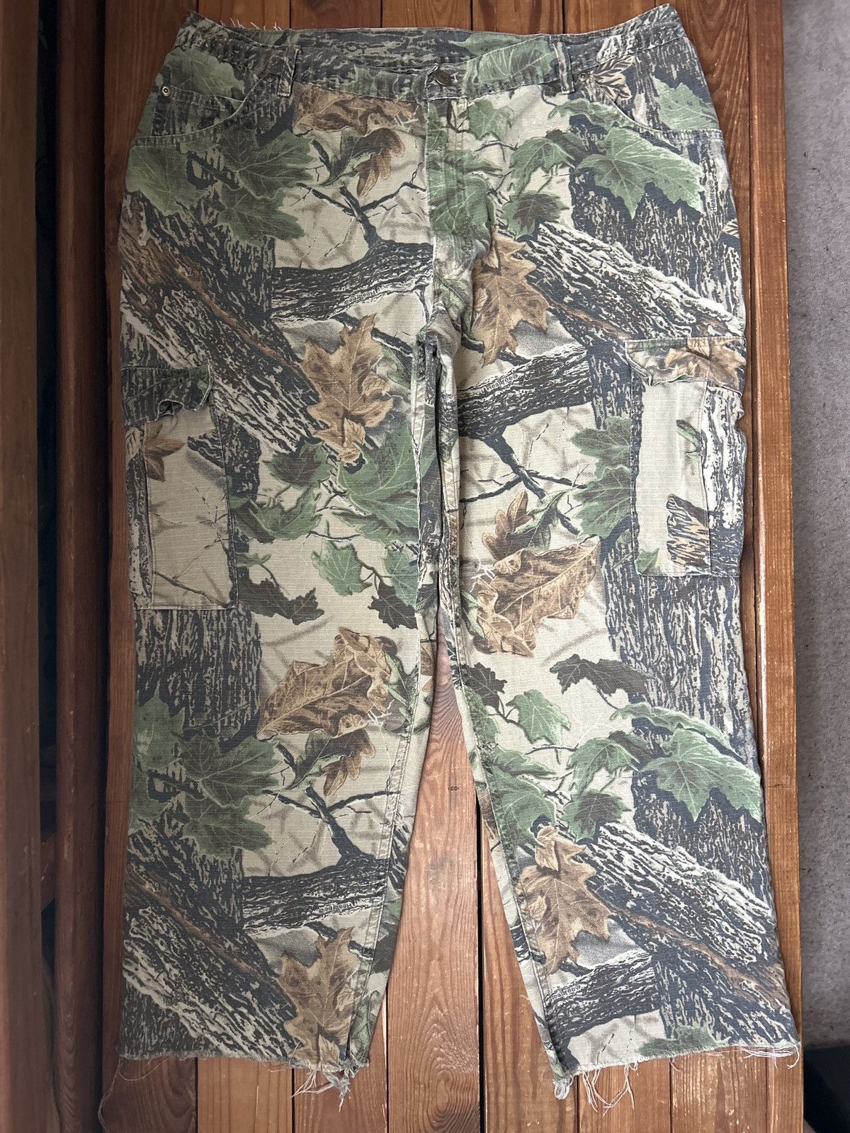Realtree × Vintage Vintage 90s Cabelas Real Tree Camo Cargo Pants Size US 38 / EU 54 - 1 Thumbnail