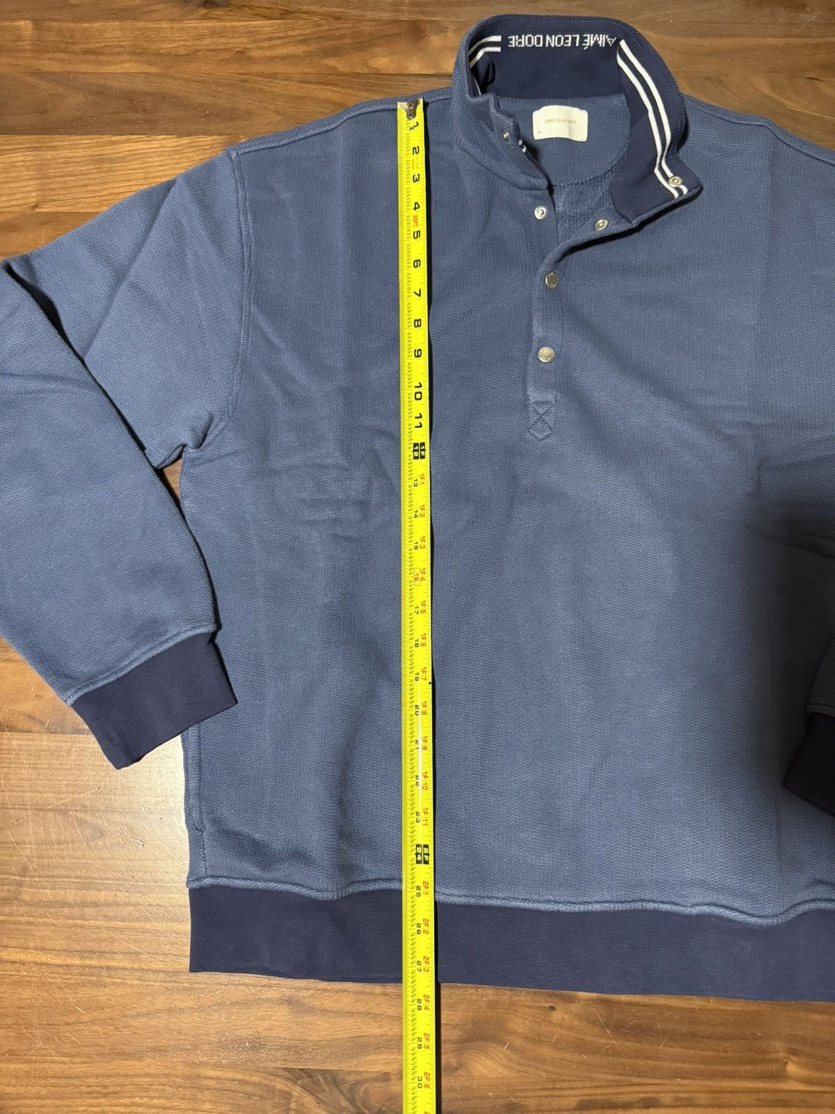 Aime Leon Dore Aime Leon Dore Jacquard Collar Snap Pullover Navy Size XL Size US XL / EU 56 / 4 - 7 Thumbnail
