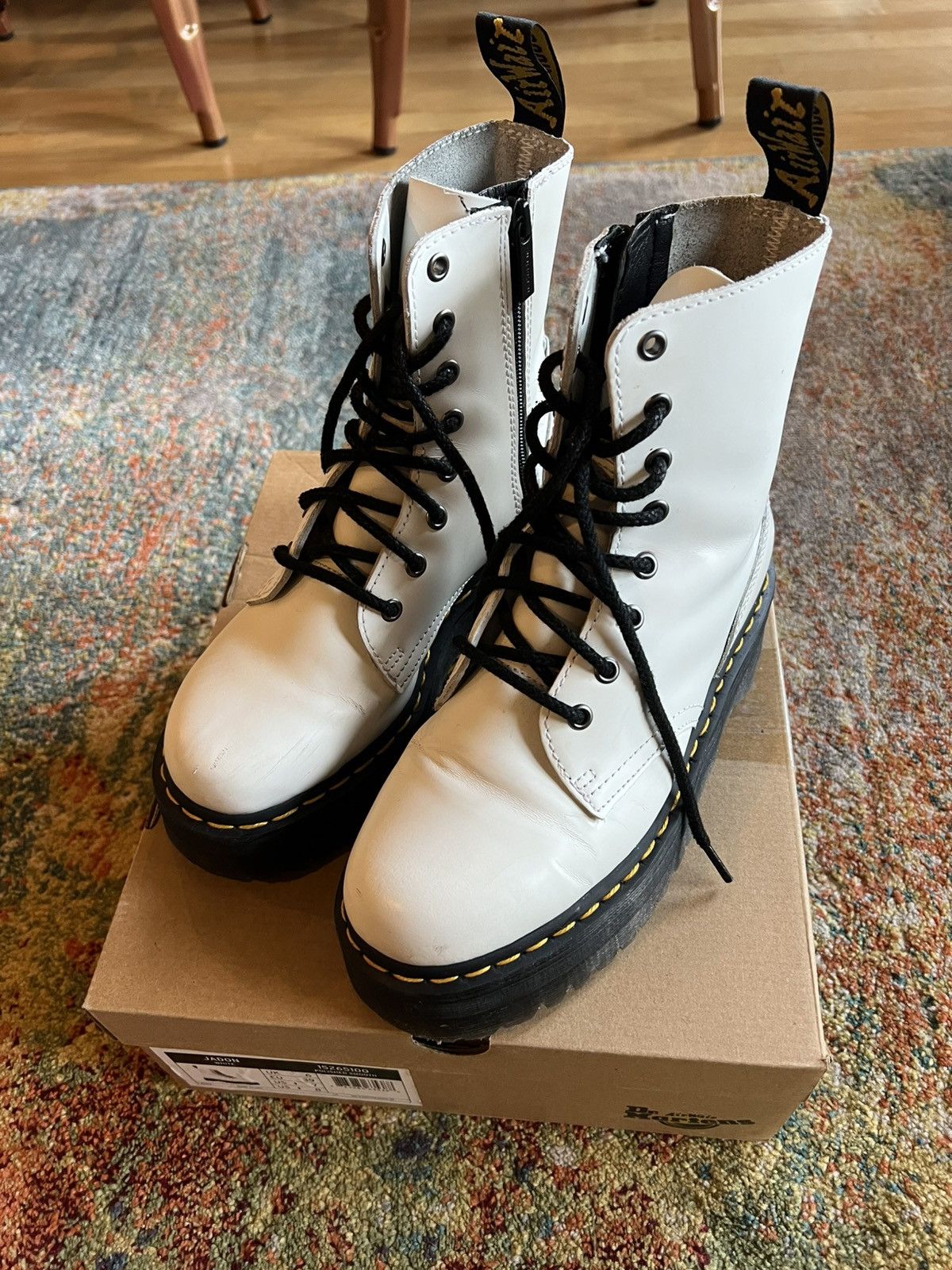 Dr. Martens White Doc Martens Jadon Polished Size 7 Womens Size US 7 / IT 37 - 1 Thumbnail