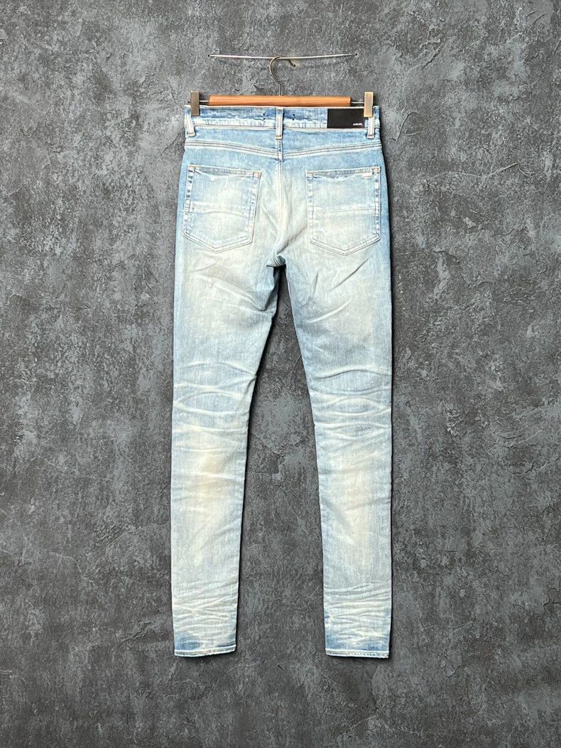 Amiri Amiri leather logo multi-pocket destroyed denim pants Size US 30 / EU 46 - 2 Thumbnail