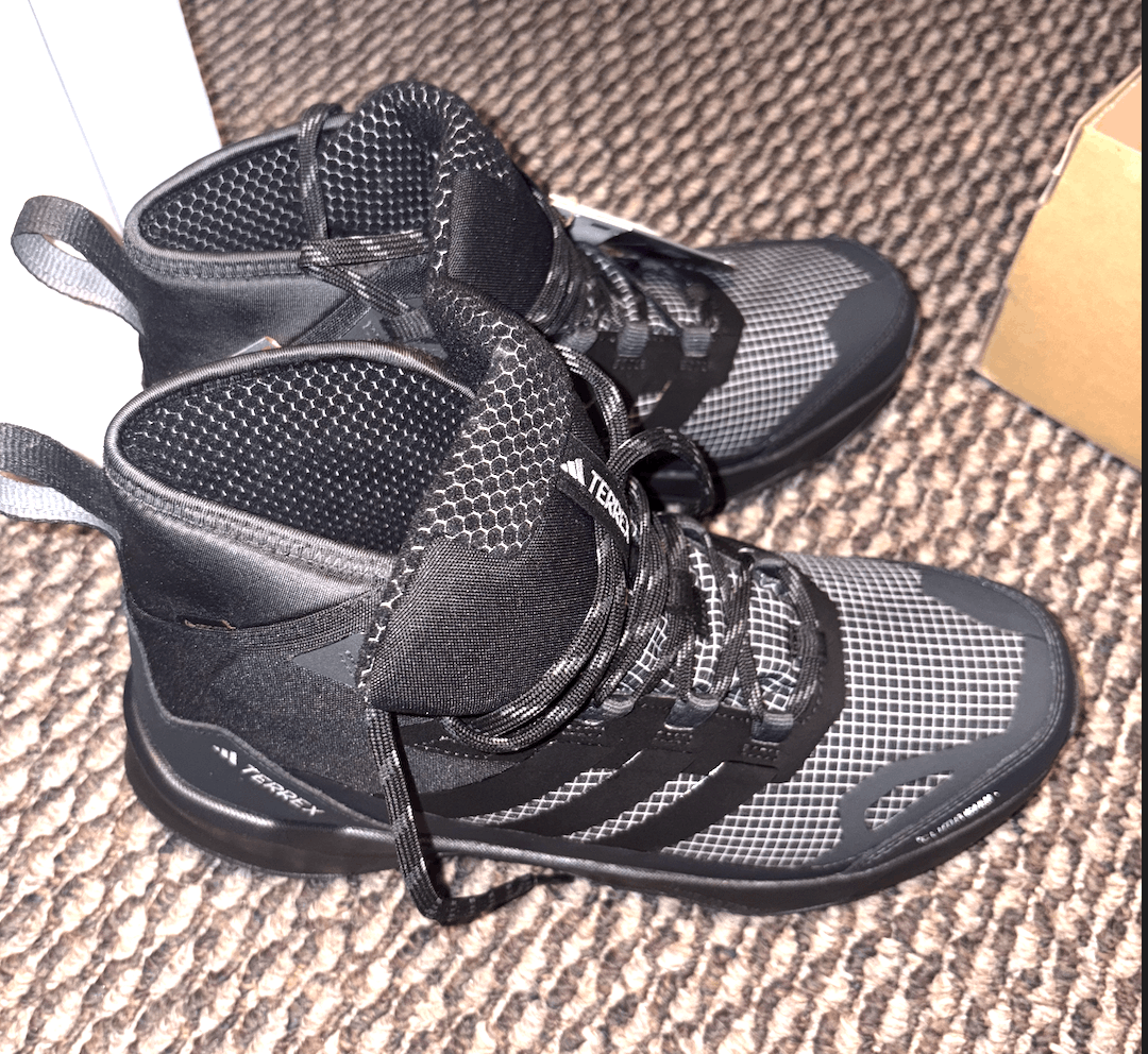 Adidas Adidas Terrex Skychaser AX5 GORE-TEX Mid Black Carbon Size US 10 / EU 43 - 4 Thumbnail