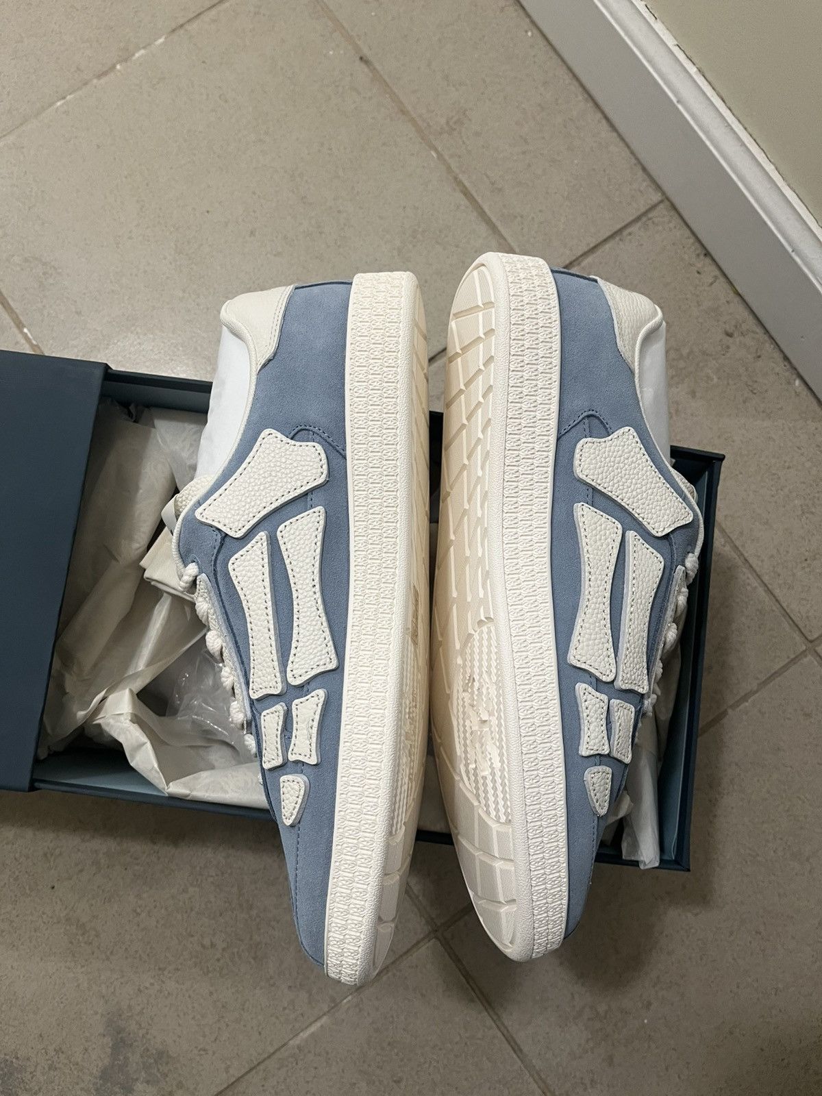 Amiri Amiri Pacific Bones Sneakers Sz 44(11us) Size US 11 / EU 44 - 9 Thumbnail