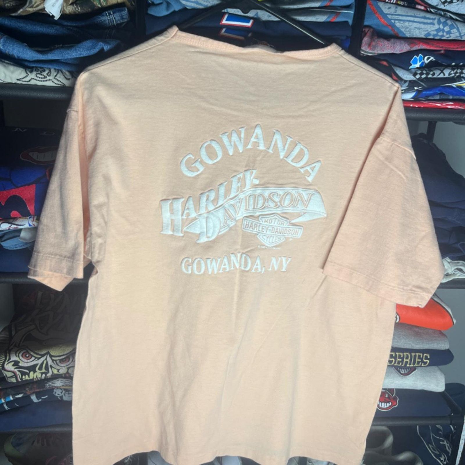 Harley Davidson Vintage RARE 1992 Harley Davidson puff print shirt Size XL / US 12-14 / IT 48-50 - 3 Thumbnail