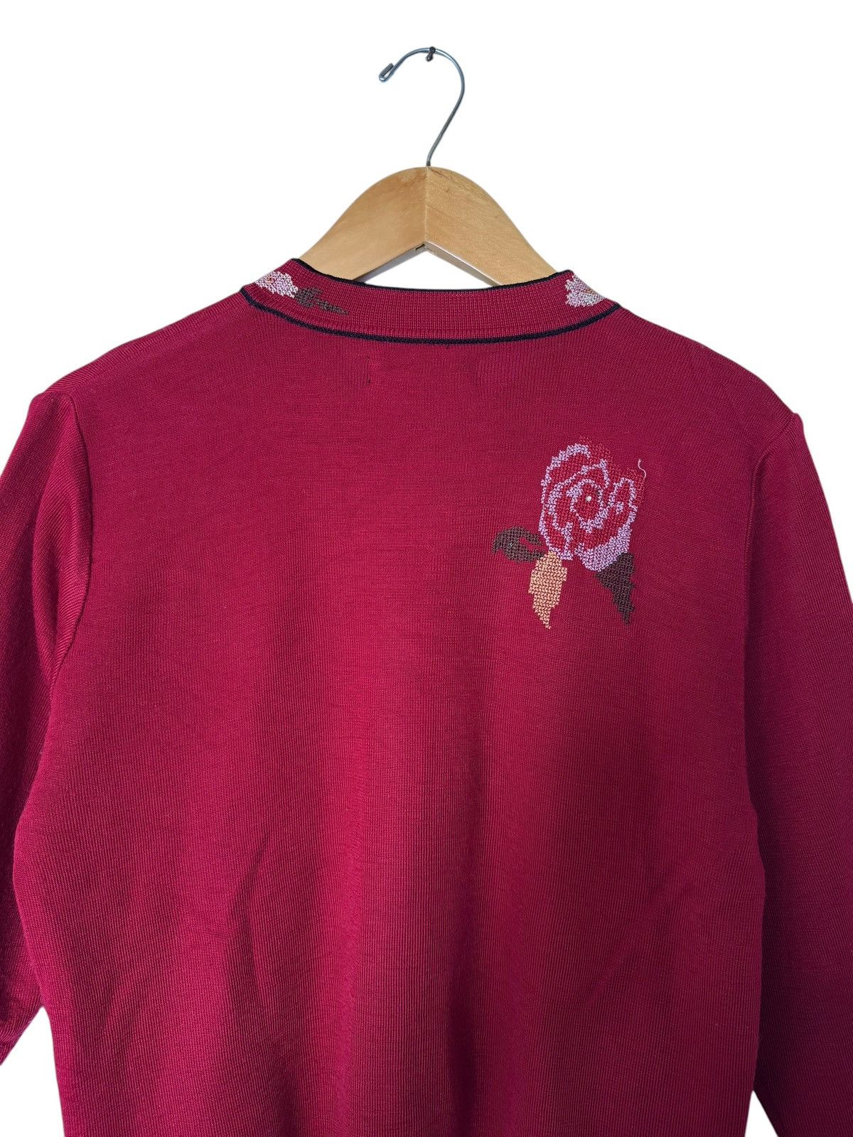 Aran Isles Knitwear Vintage Leomarina Big Logo Button Ups Knitwear Sweater Size M / US 6-8 / IT 42-44 - 9 Thumbnail