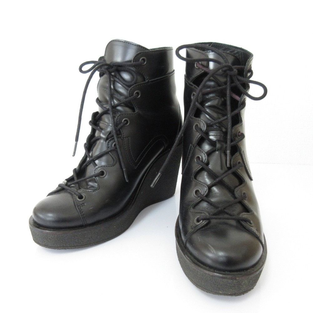 Other Other Pierre Hardy Leather Wedge Short Boots Leather Shoes DUTY FREE for USA Size ONE SIZE - 1 Thumbnail