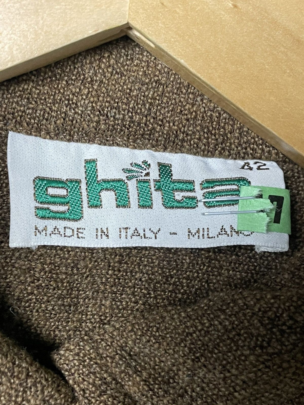 Vintage Ghita Brand Wool Knit Jacket (57) Size US S / EU 44-46 / 1 - 7 Thumbnail