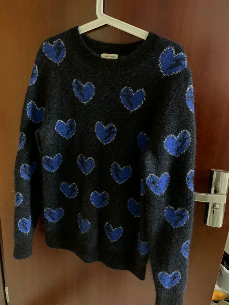 SAINT LAURENT - 最終価格SAINT LAURENT PARIS heart knit. Saint Laurent Heart Sweater | Grailed