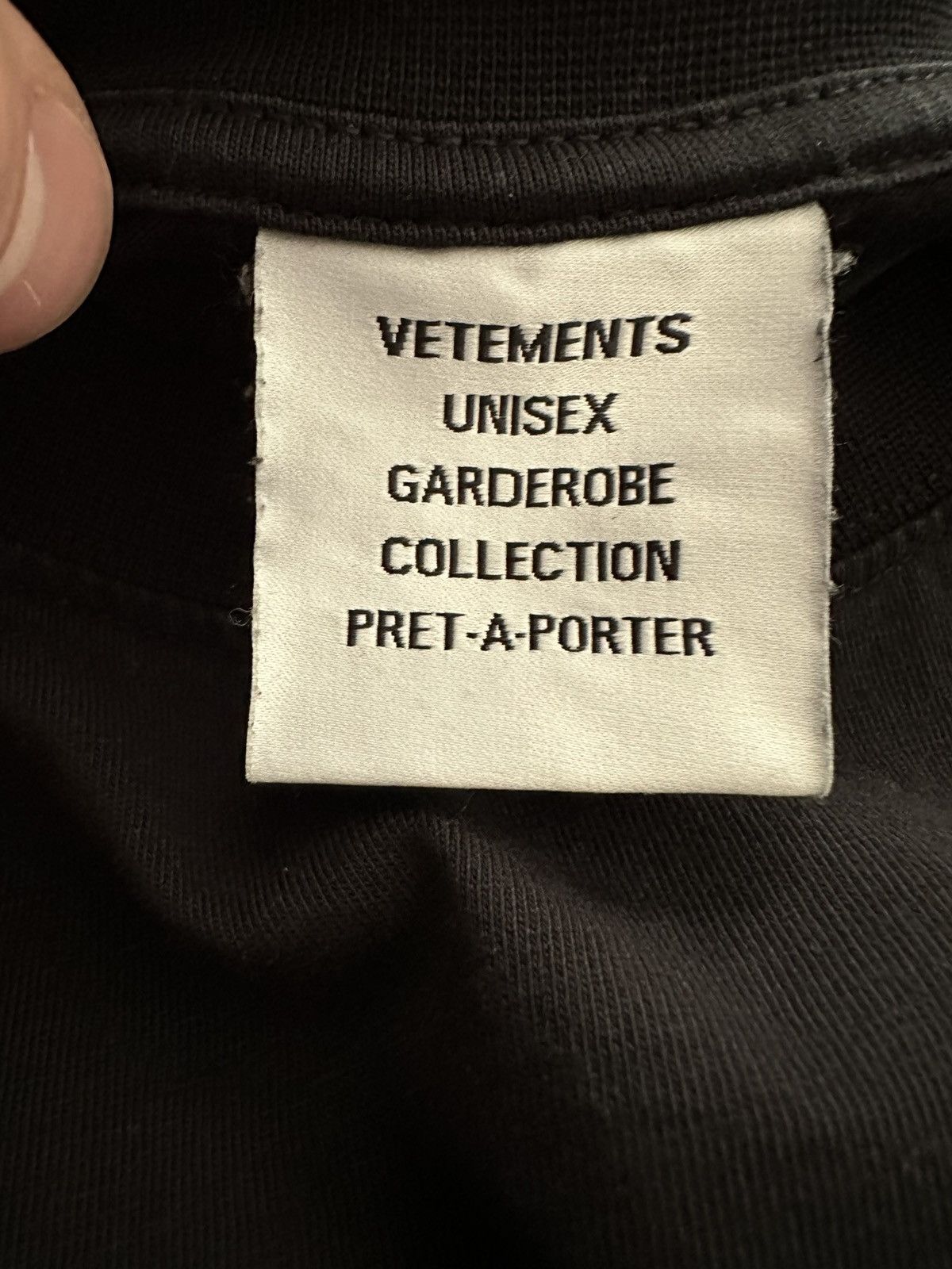 Vetements Vetements Human Identity Tee Size US L / EU 52-54 / 3 - 5 Thumbnail