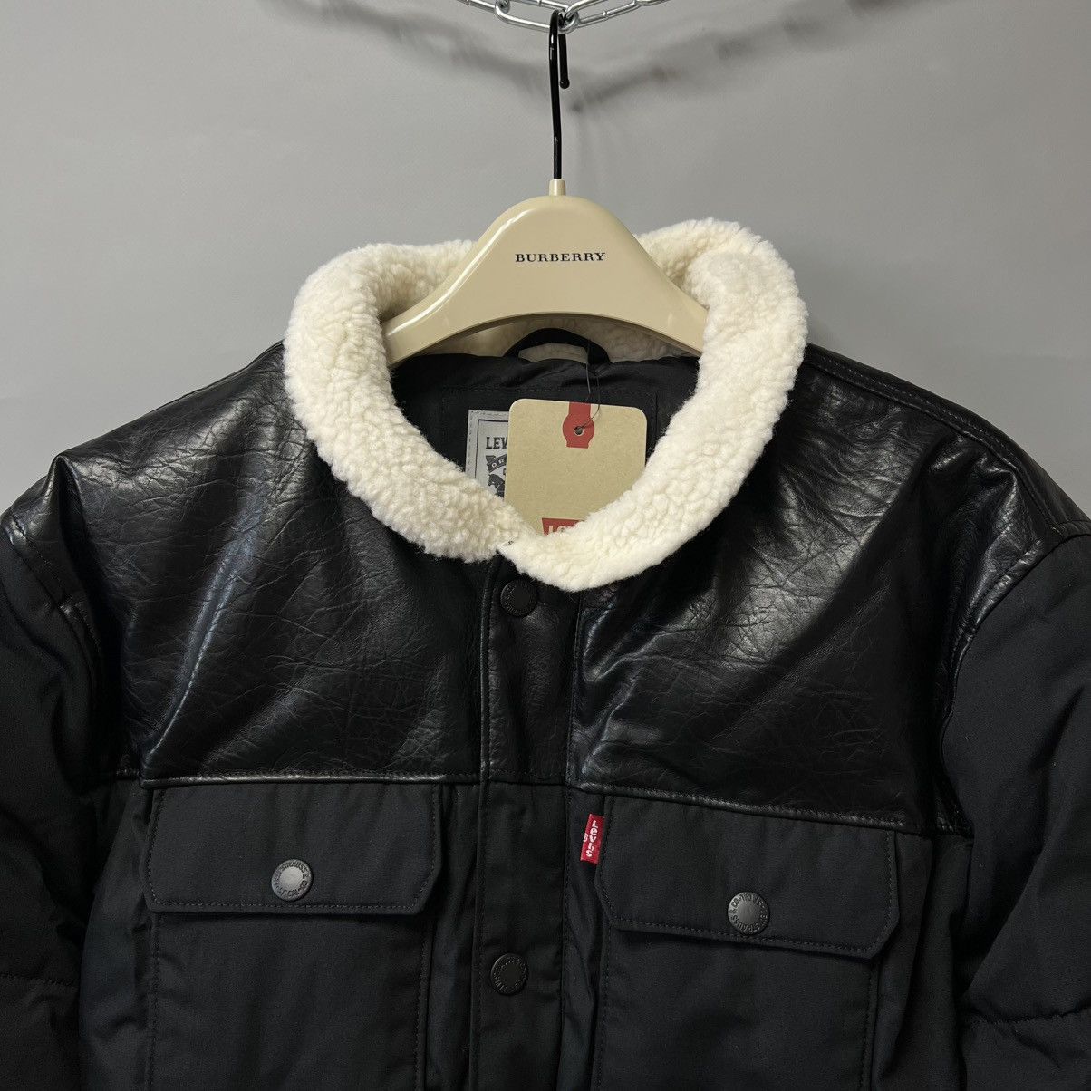 Levi's Levi's Men's Quilted Woodsman Puffer Jacket Black NEW NWT Size US L / EU 52-54 / 3 - 2 Thumbnail