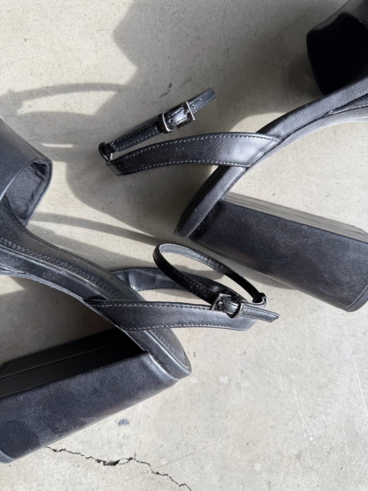 Other Stradivarius / Platform Heels / Black Ankle Strap Size US 6.5 / IT 36.5 - 8 Thumbnail