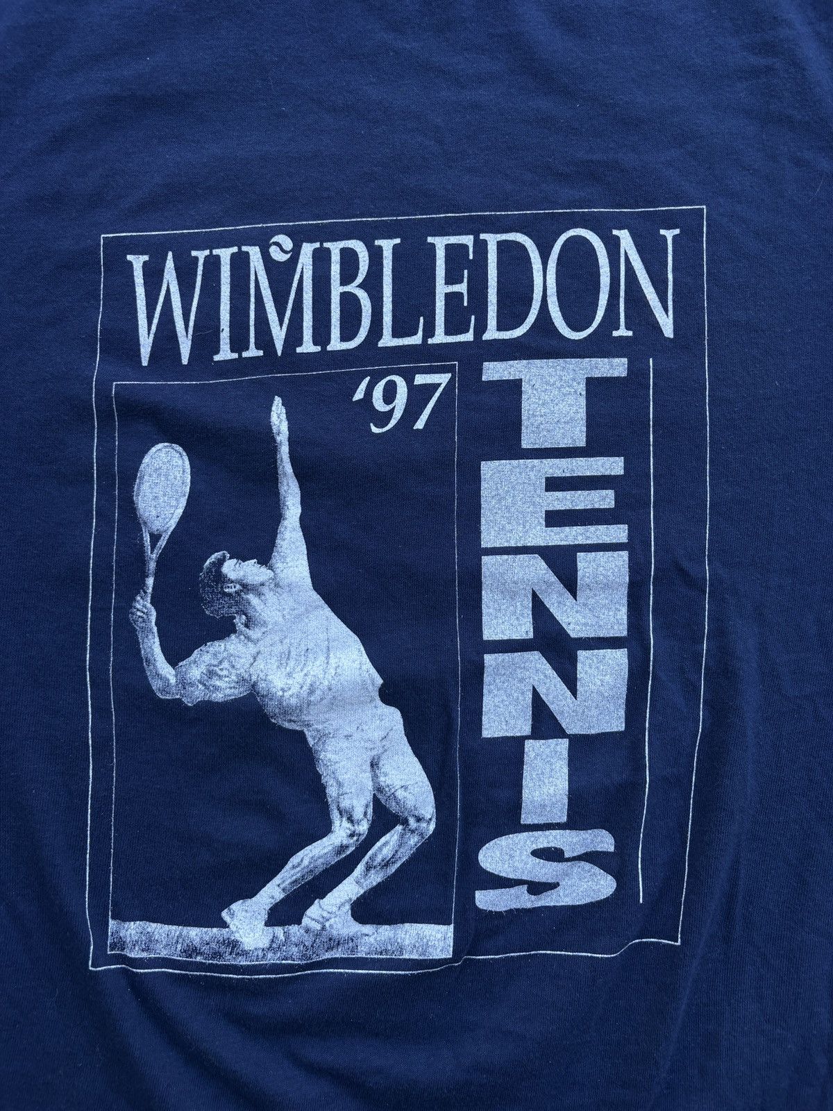 Hanes Vintage 1997 Hanes “Wimbledon Tennis” Navy T-Shirt Size XL Size US XL / EU 56 / 4 - 4 Thumbnail