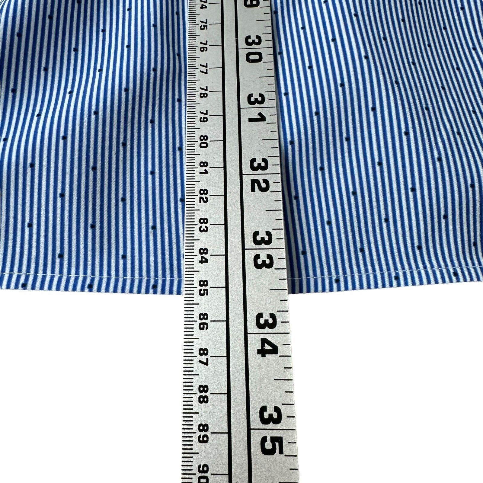 Other WRK Dress Shirt Men's 18 Blue 4 Way Stretch Slim Spread Size US XL / EU 56 / 4 - 10 Thumbnail